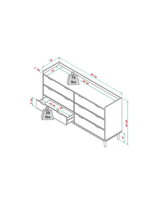 Sagepark Caramel Dresser - Thumbnail - Image 8