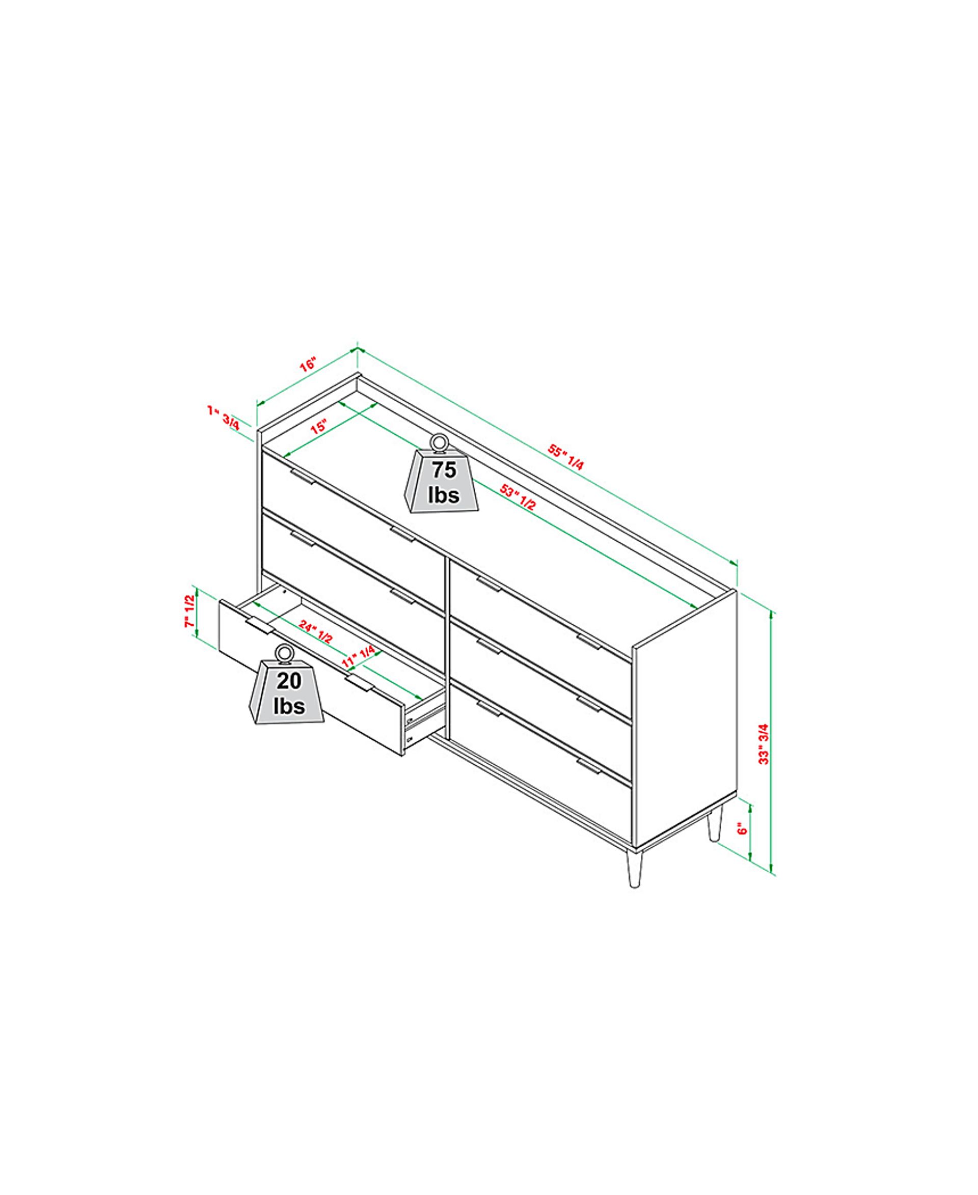 Sagepark Caramel Dresser - Image 8