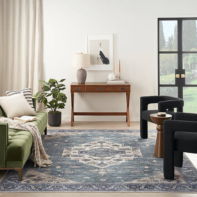 Sagich Blue/Teal 9'2 x 12' Rug - Thumbnail - Image 3