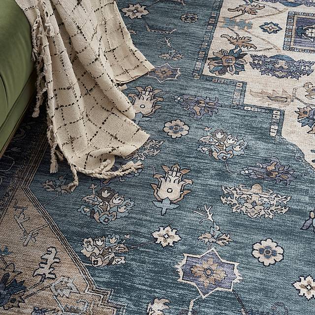 Sagich Blue/Teal 9'2 x 12' Rug - Thumbnail - Image 4