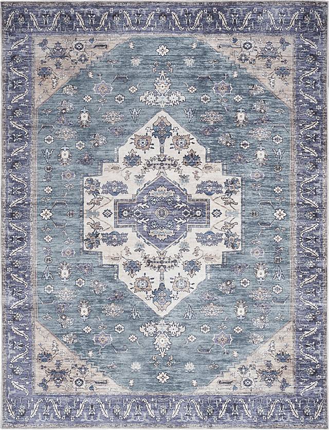 Sagich Blue/Teal 9'2 x 12' Rug - Thumbnail - Image 1