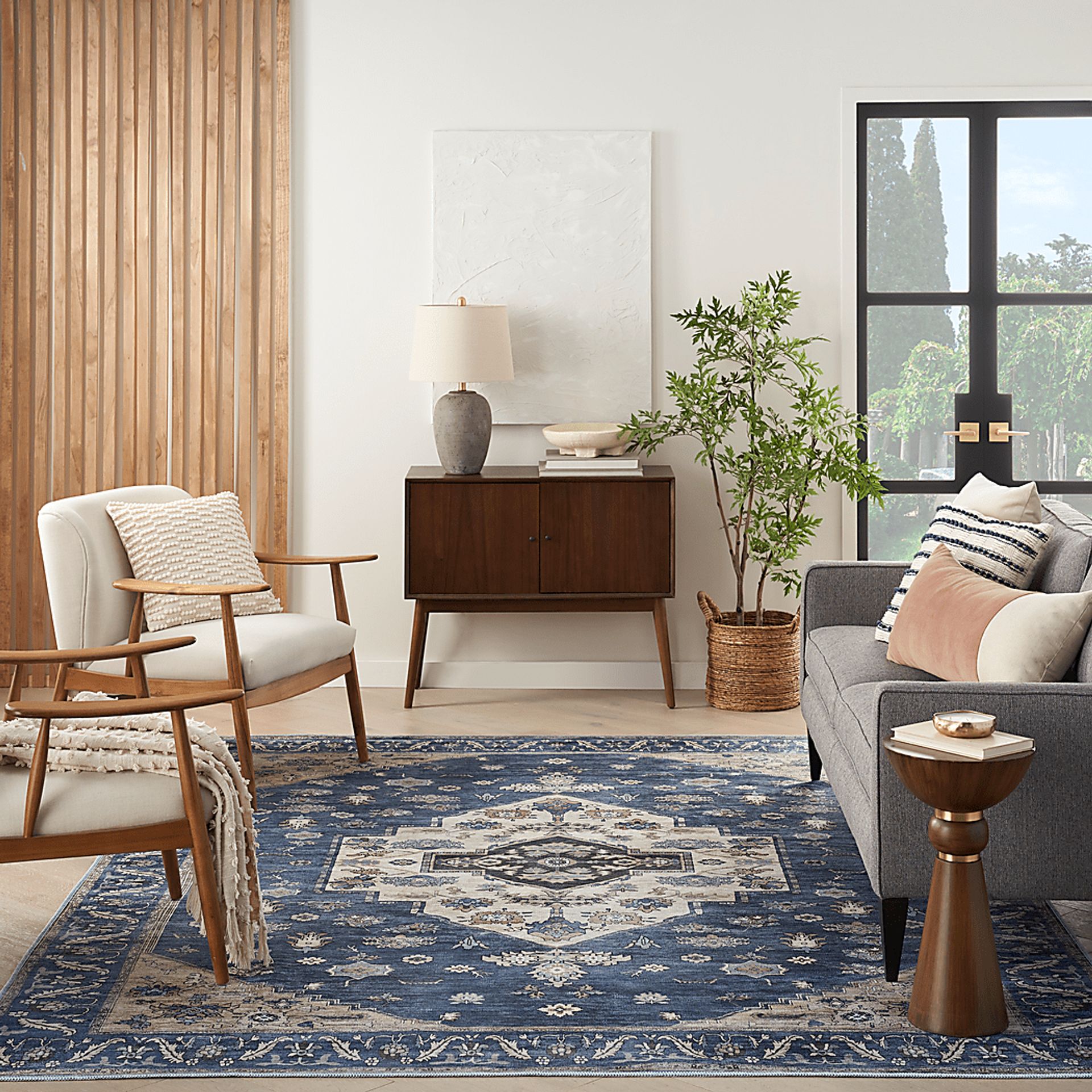 Sagich Denim 5'3 x 7'3 Rug - Image 2
