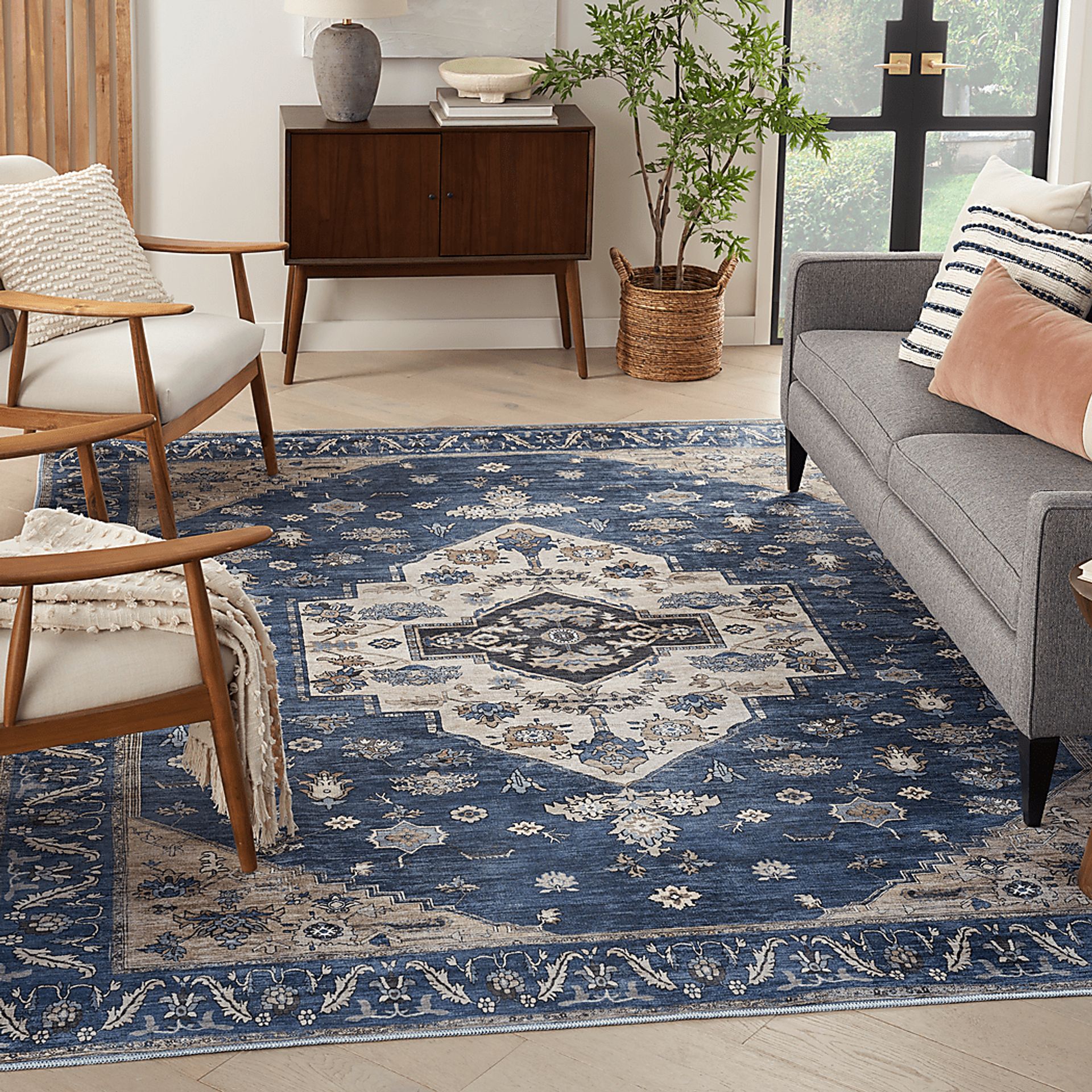 Sagich Denim 5'3 x 7'3 Rug - Image 3