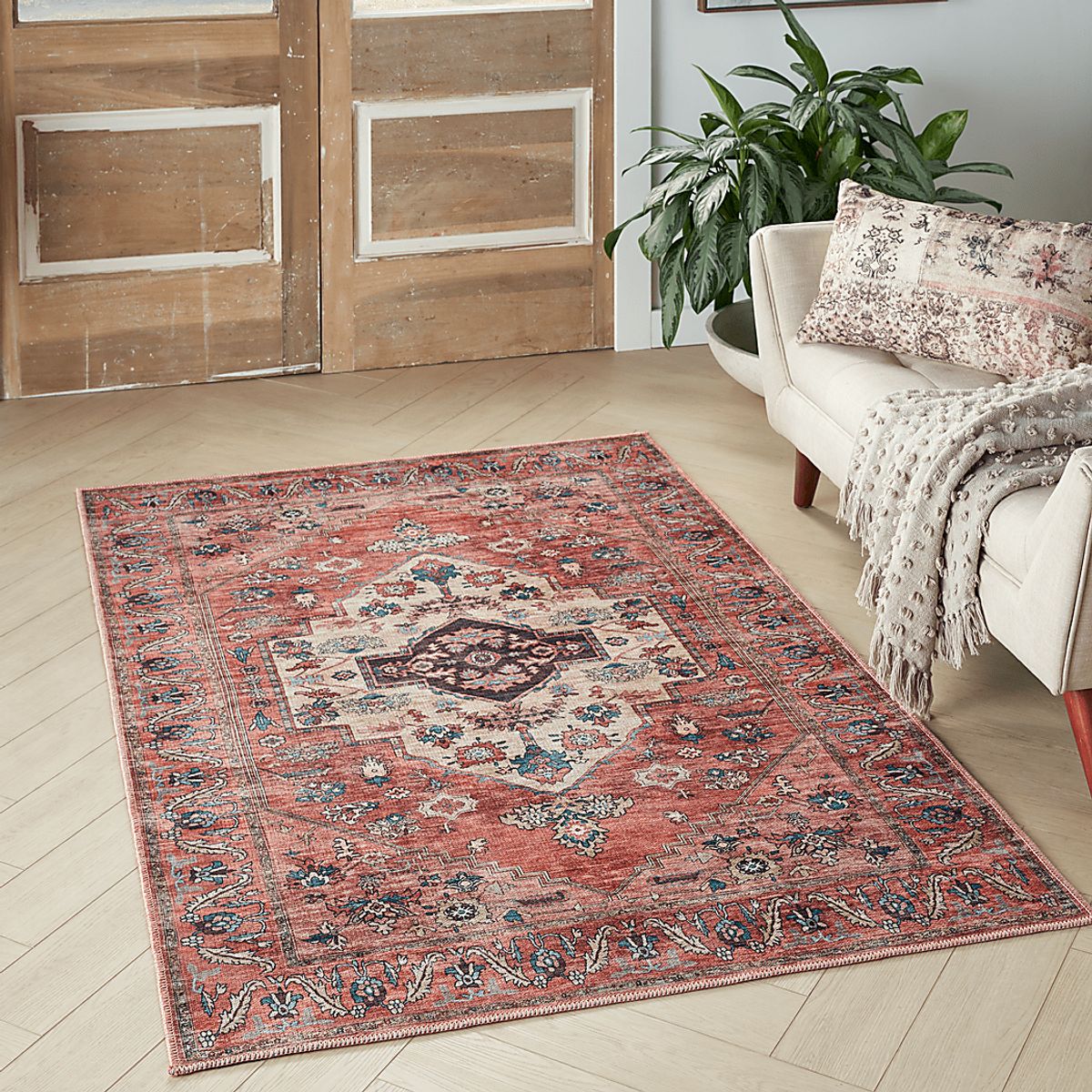 Sagich Rust Red Rugs | Rooms to Go