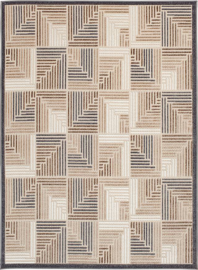 Sagira Cream 5'3 x 7' Indoor/Outdoor Rug - Thumbnail - Image 1