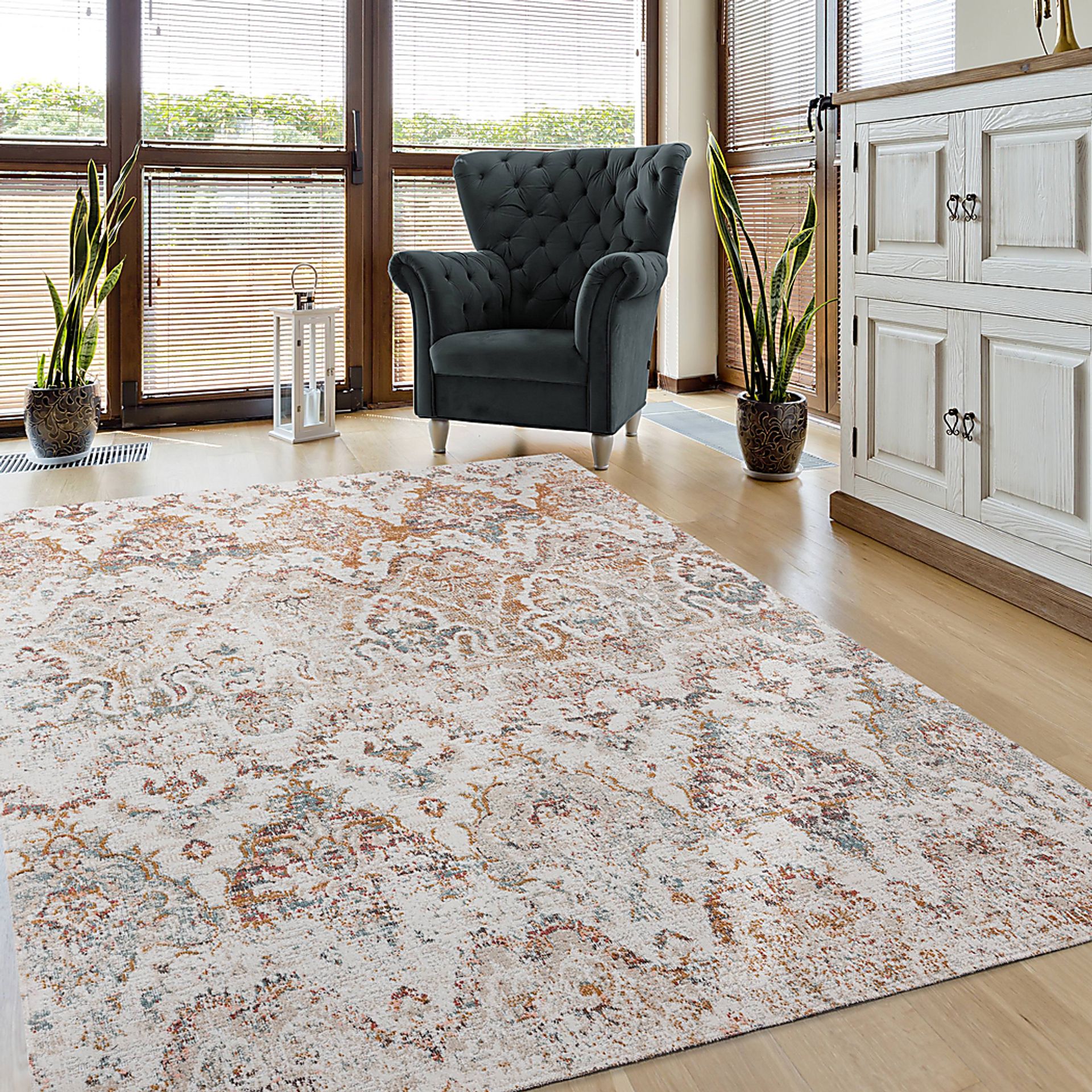 Sagisle Beige 7'9 x 9'9 Indoor/Outdoor Rug - Image 2
