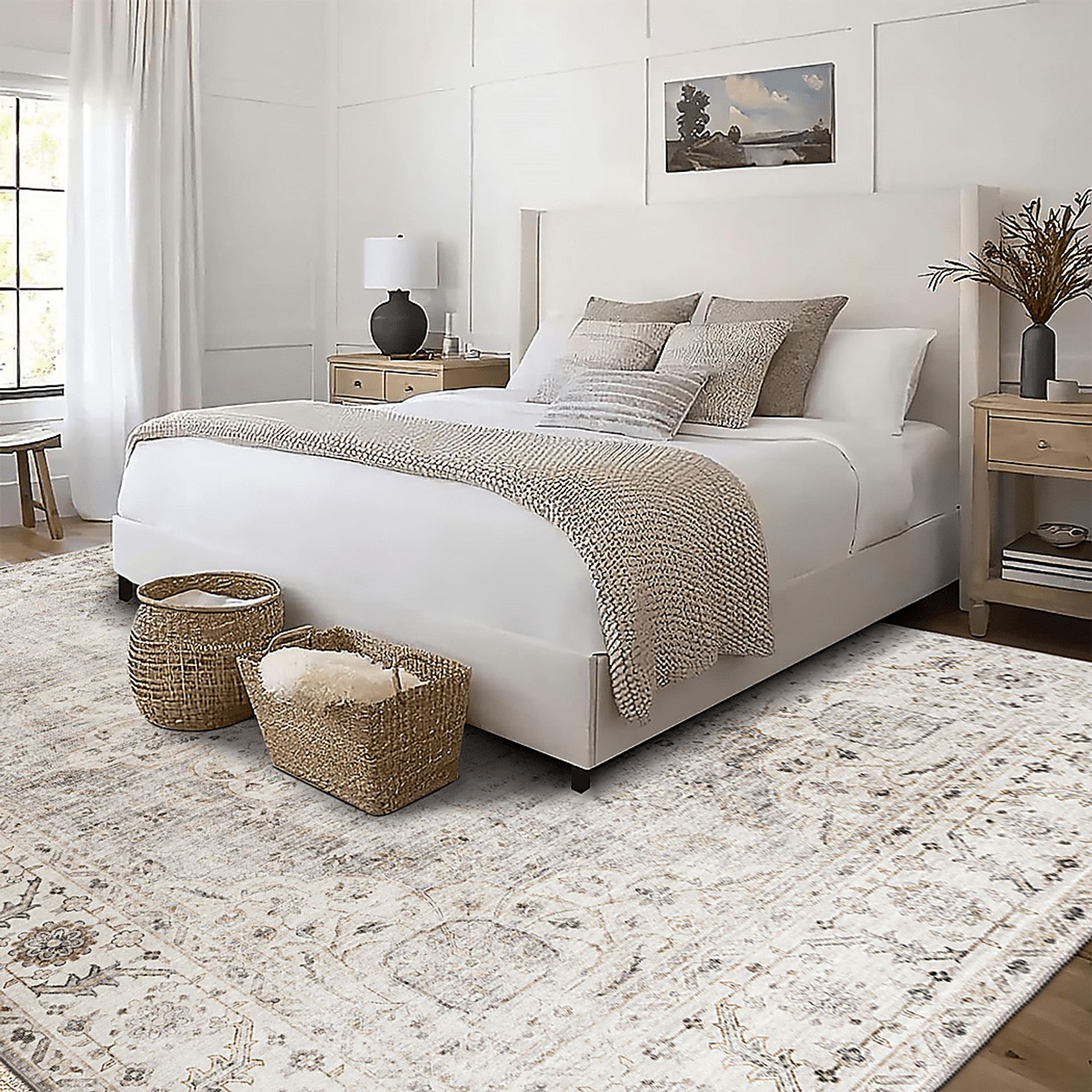 Sahale Beige 6' x 8' Indoor/Outdoor Rug - Image 2
