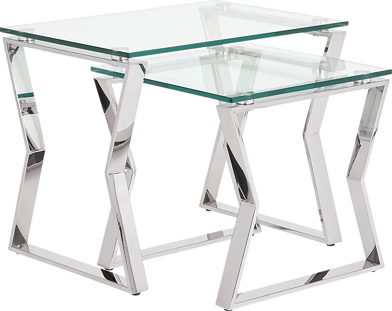 Sahalee Silver Nesting Tables Rooms To Go