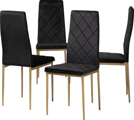 Sahallee Black Side Chair Set of 4
