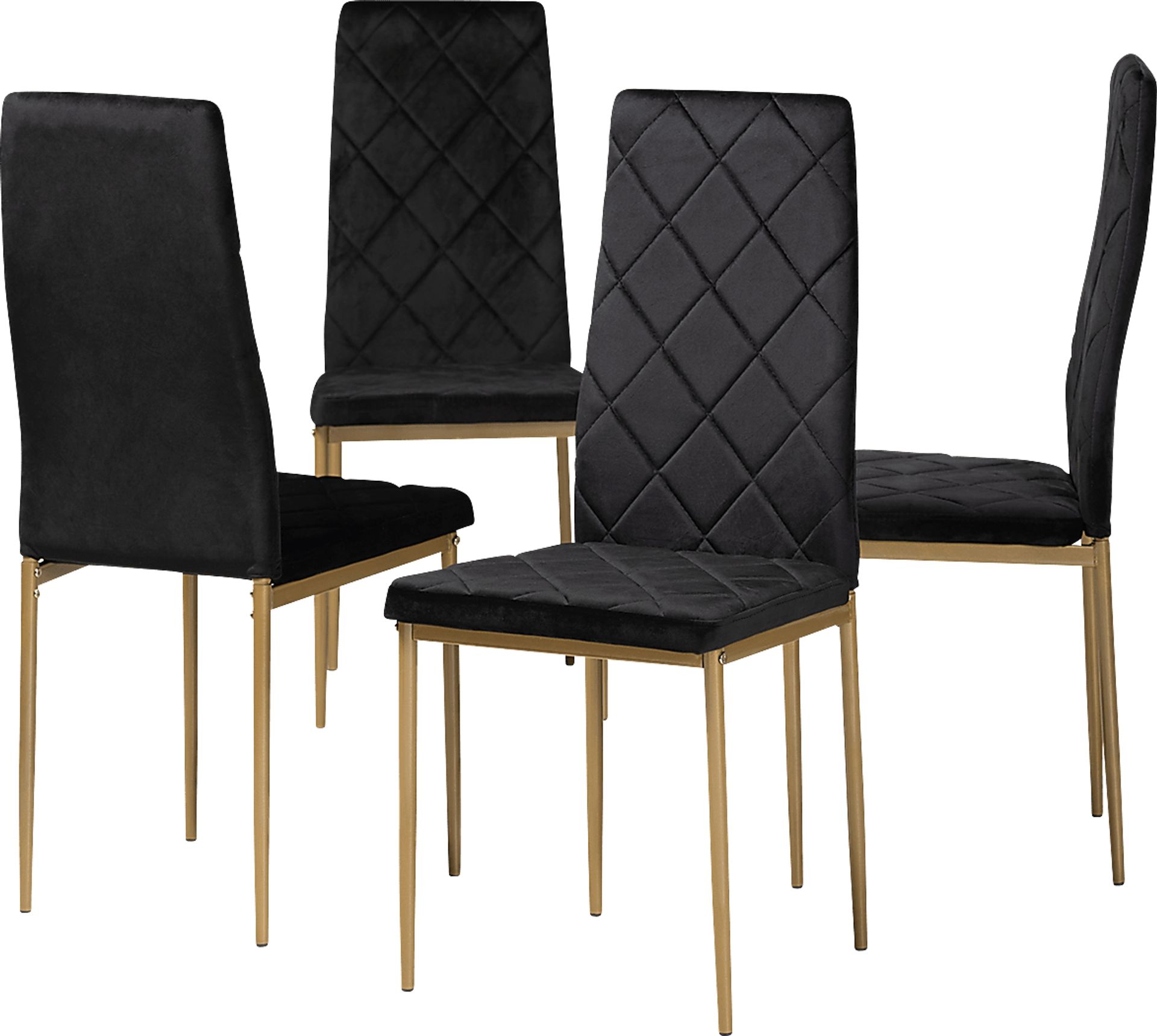 Sahallee Black Side Chair, Set of 4 - Image 1