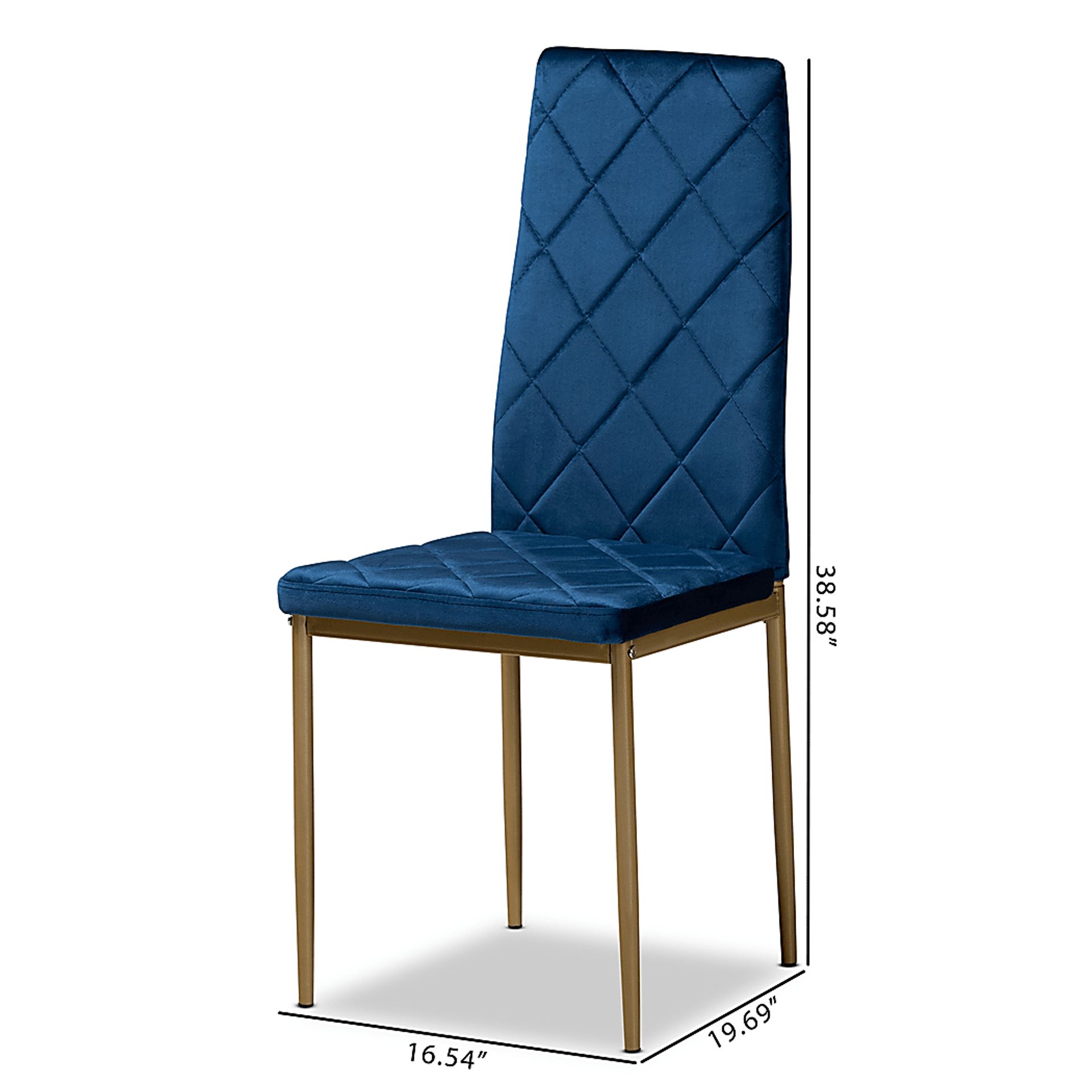 Sahallee Blue Side Chair, Set of 4 - Image 8