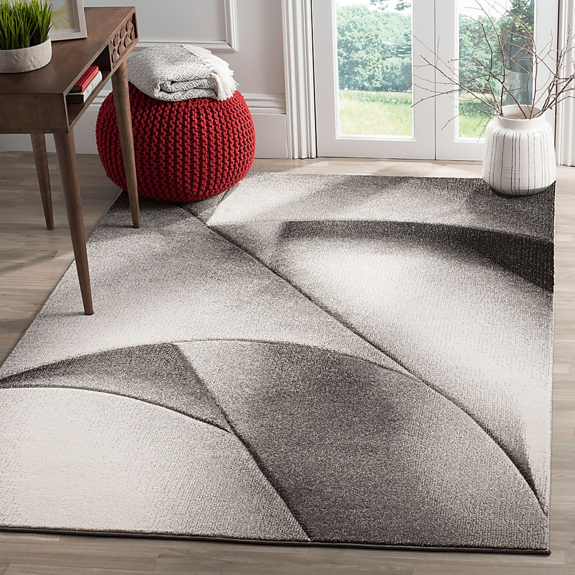 Sahara Plains Dark Gray 6'9 x 9' Rug - Image 2