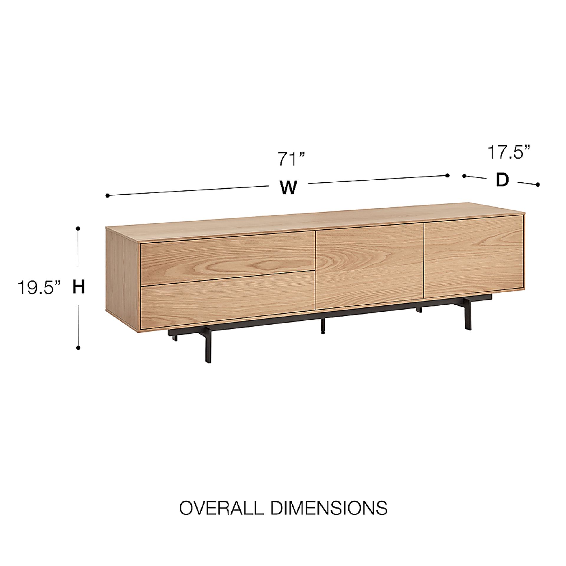 Sahe Oak 71in. Console - Image 8