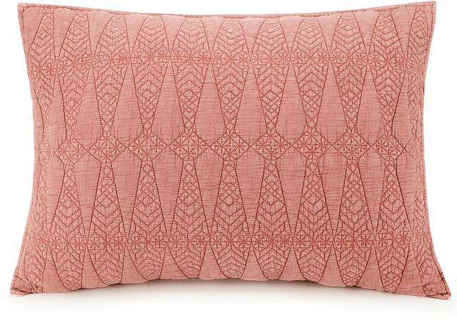 Saible Red Brown King 3 Pc Quilt Set - Thumbnail - Image 2
