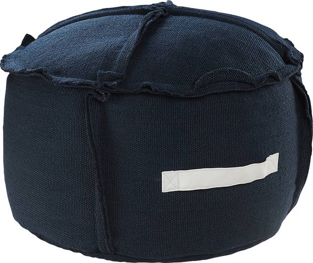 Saildale Navy Indoor/Outdoor Pouf - Thumbnail - Image 5