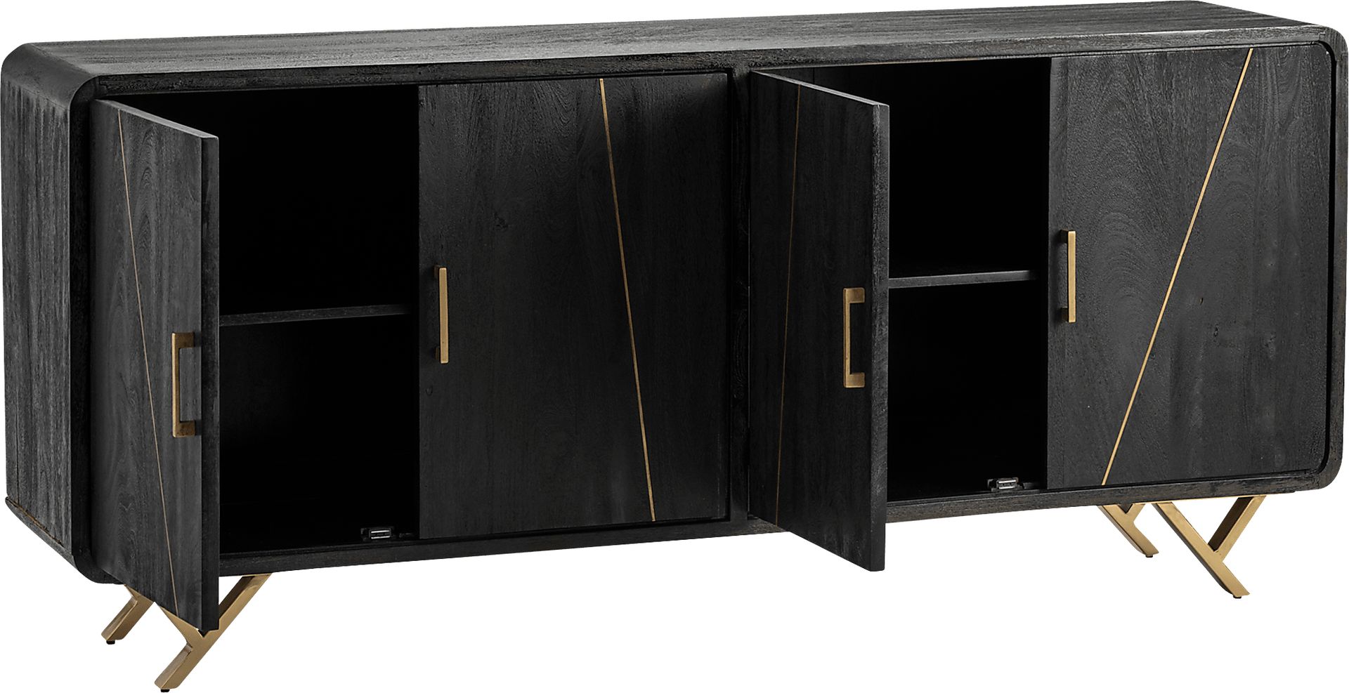 Sailfly Black Sideboard - Image 4