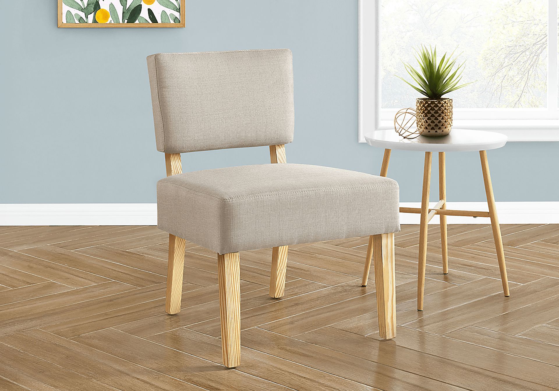 Saintmarks Beige Accent Chair - Image 2