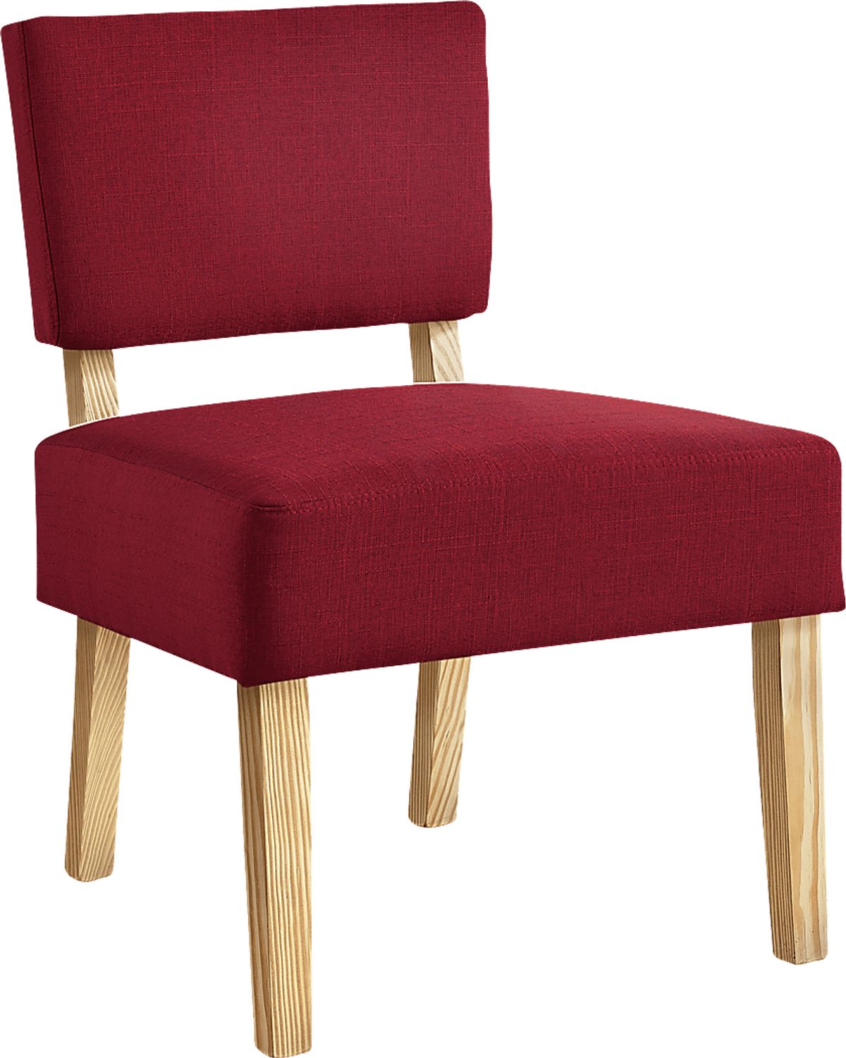 Saintmarks Red Polyester Fabric Accent Chair Rooms to Go