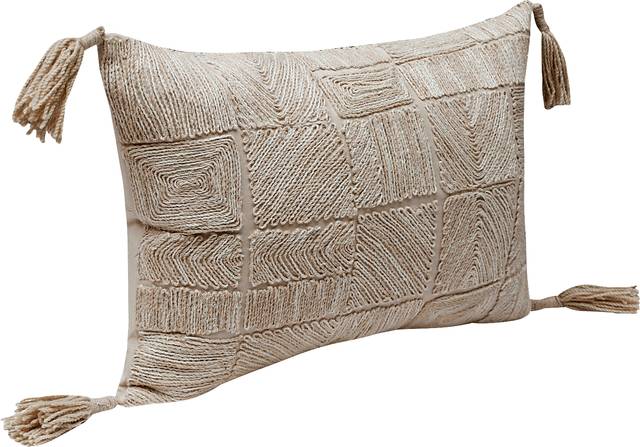 Sajid Tan Lumbar Pillow - Thumbnail - Image 3