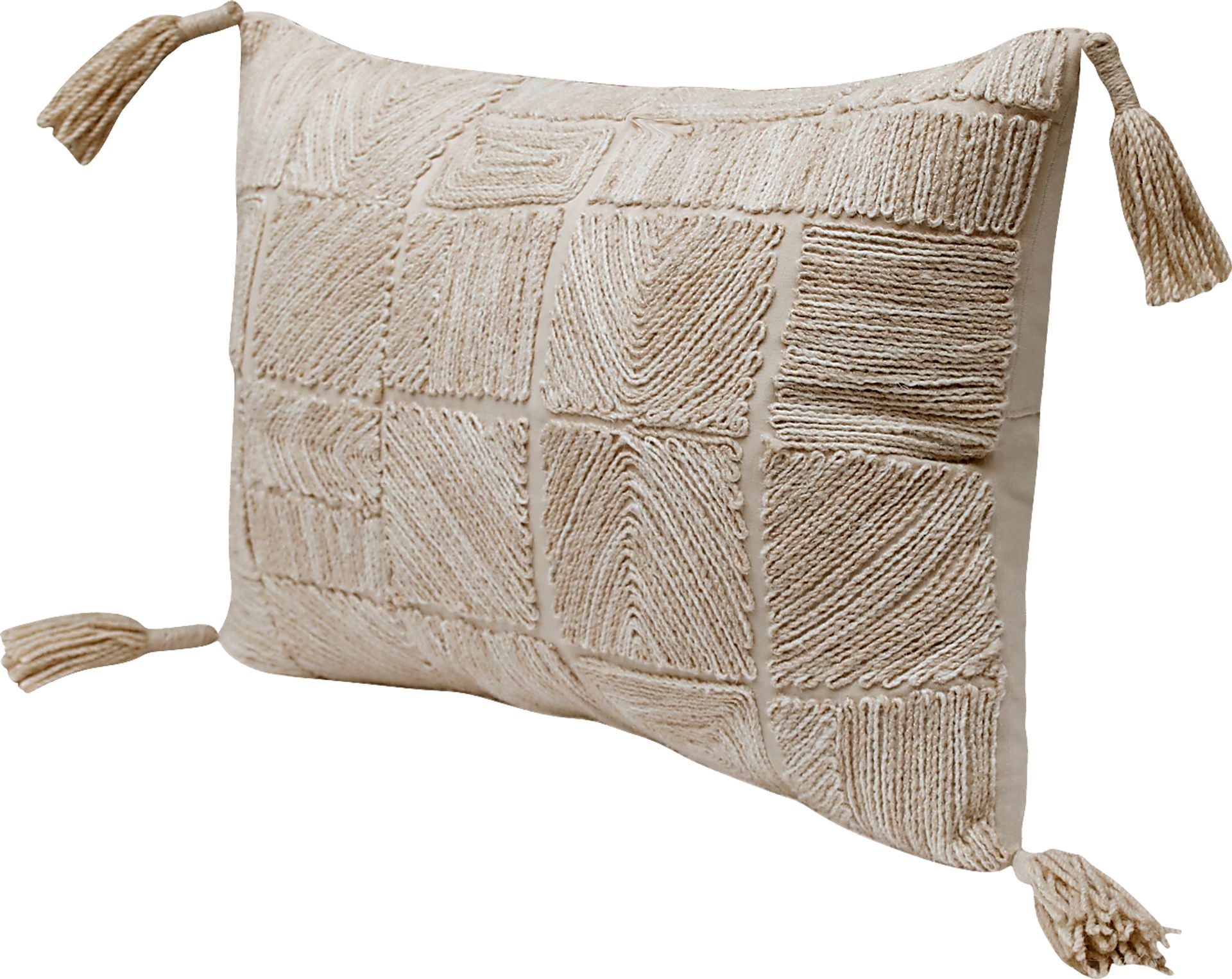 Sajid Tan Lumbar Pillow - Image 4