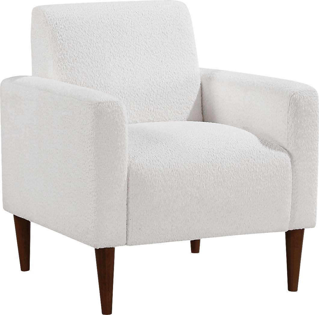 Sakaio White Accent Chair
