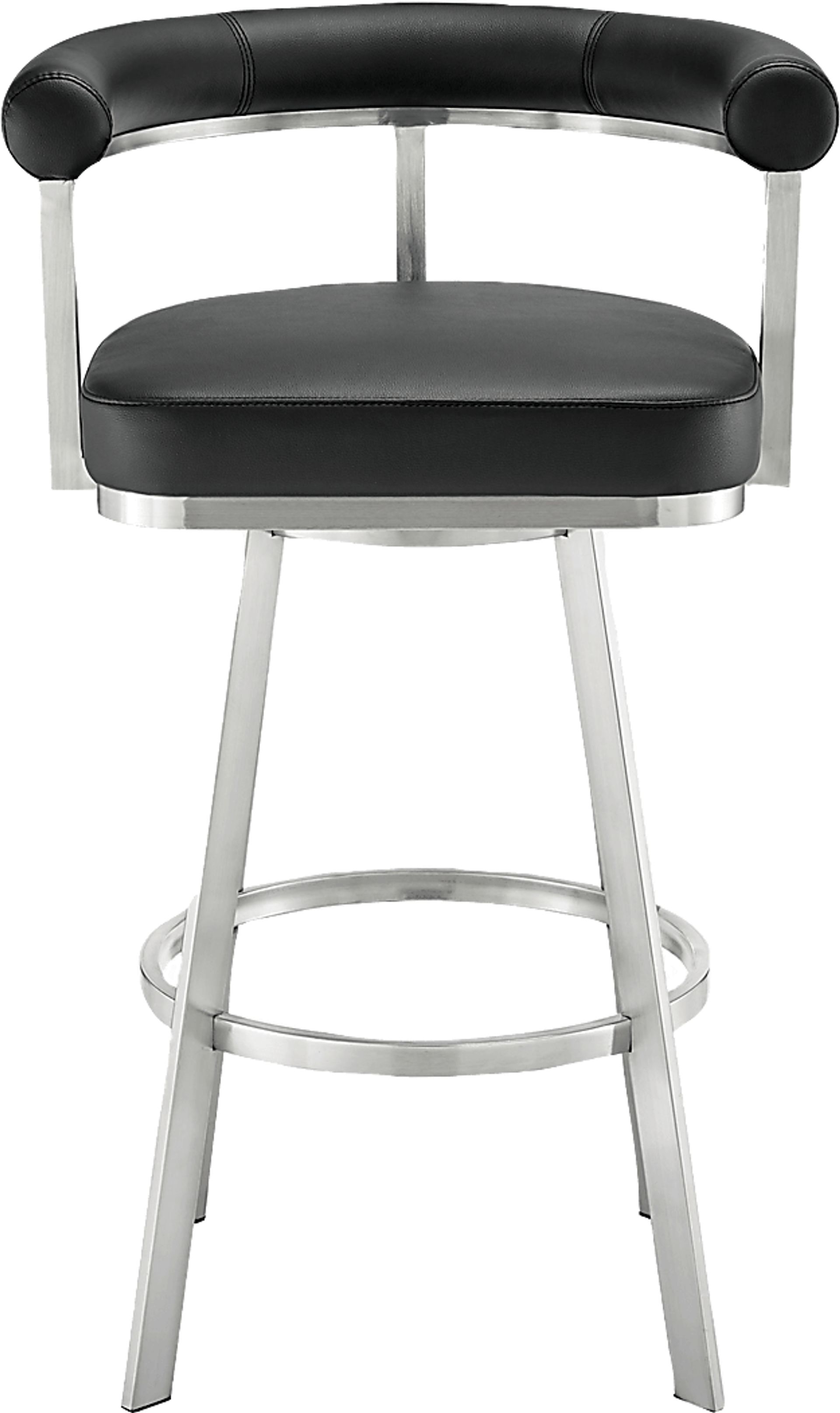 Salaignac Black Swivel Counter Stool - Image 3
