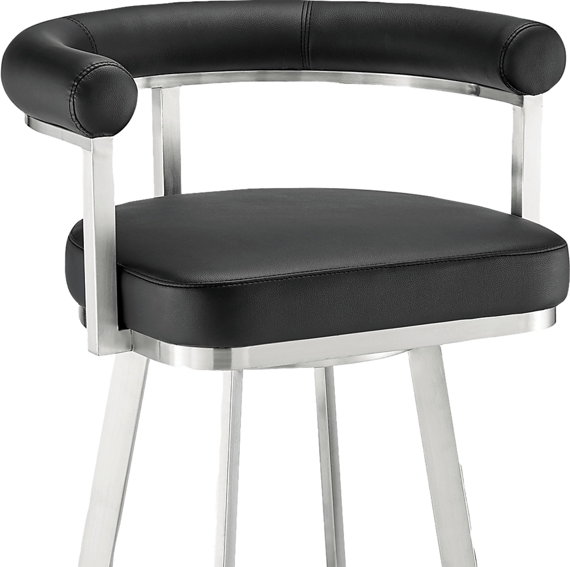 Salaignac Black Swivel Counter Stool - Image 7