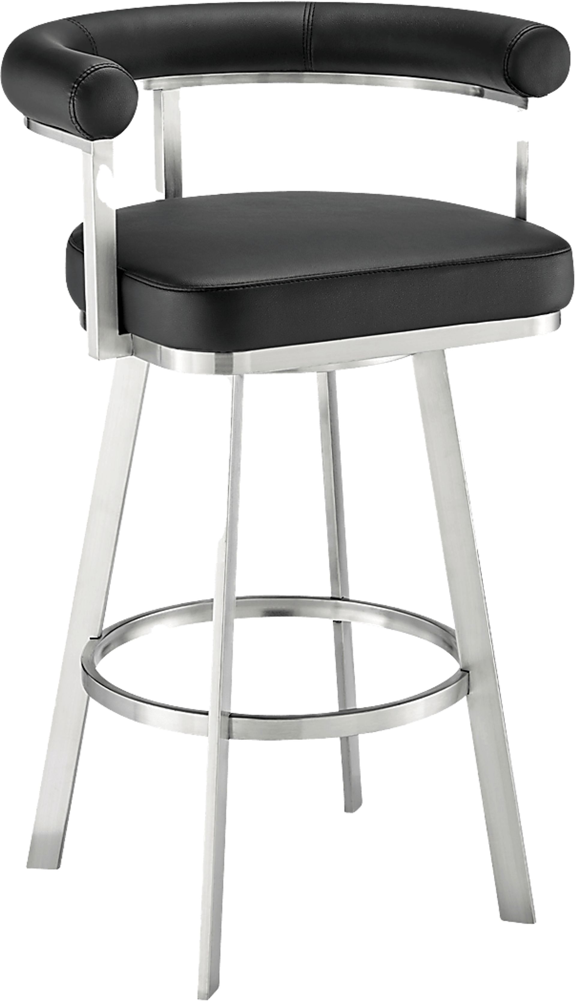 Salaignac Black Swivel Counter Stool - Image 1