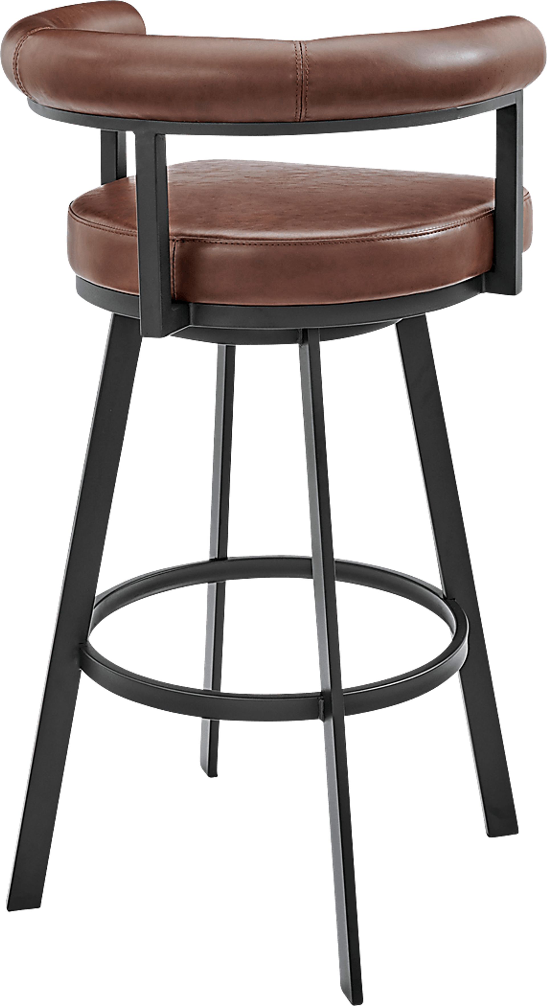 Salaignac Brown Swivel Barstool - Image 5