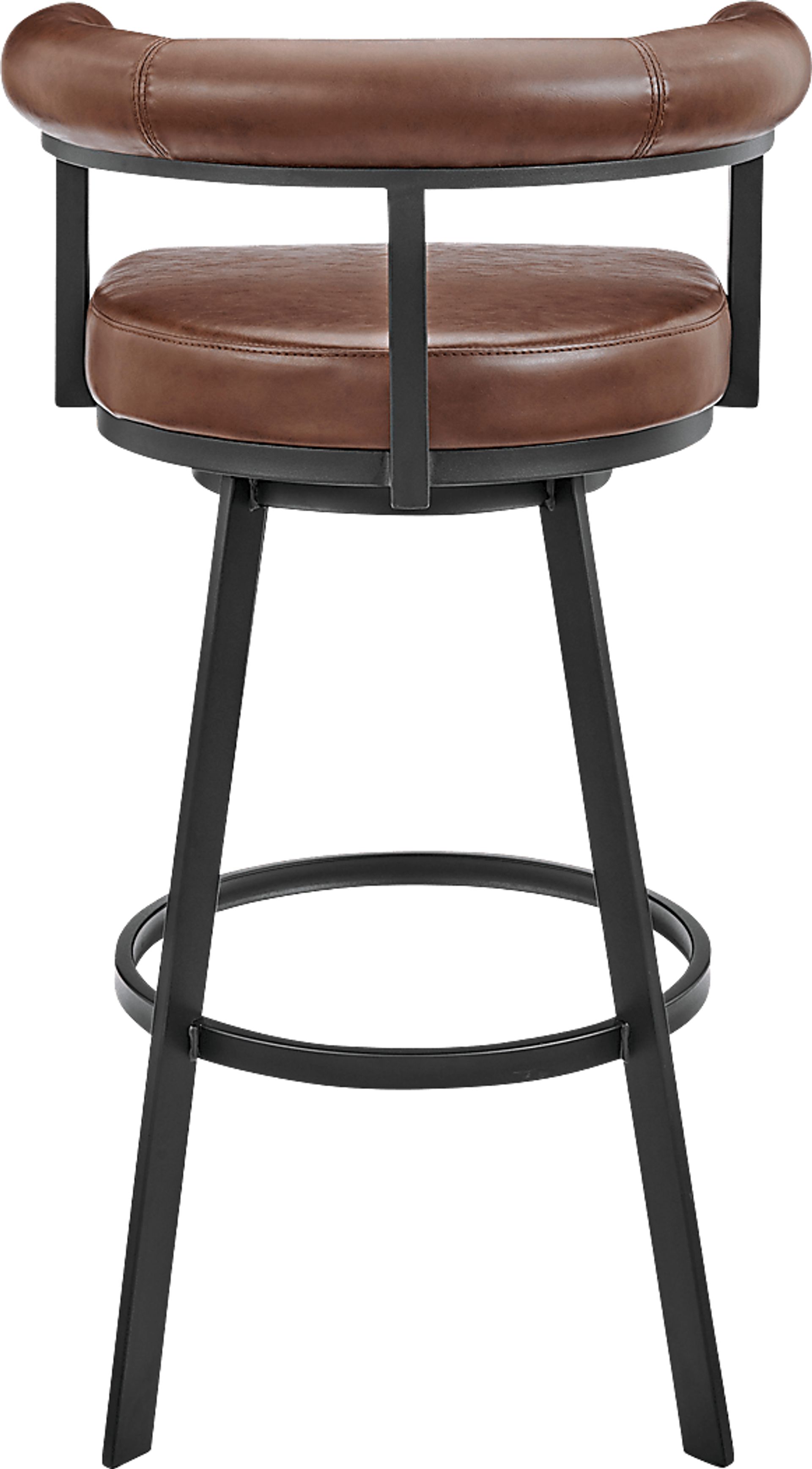 Salaignac Brown Swivel Barstool - Image 6