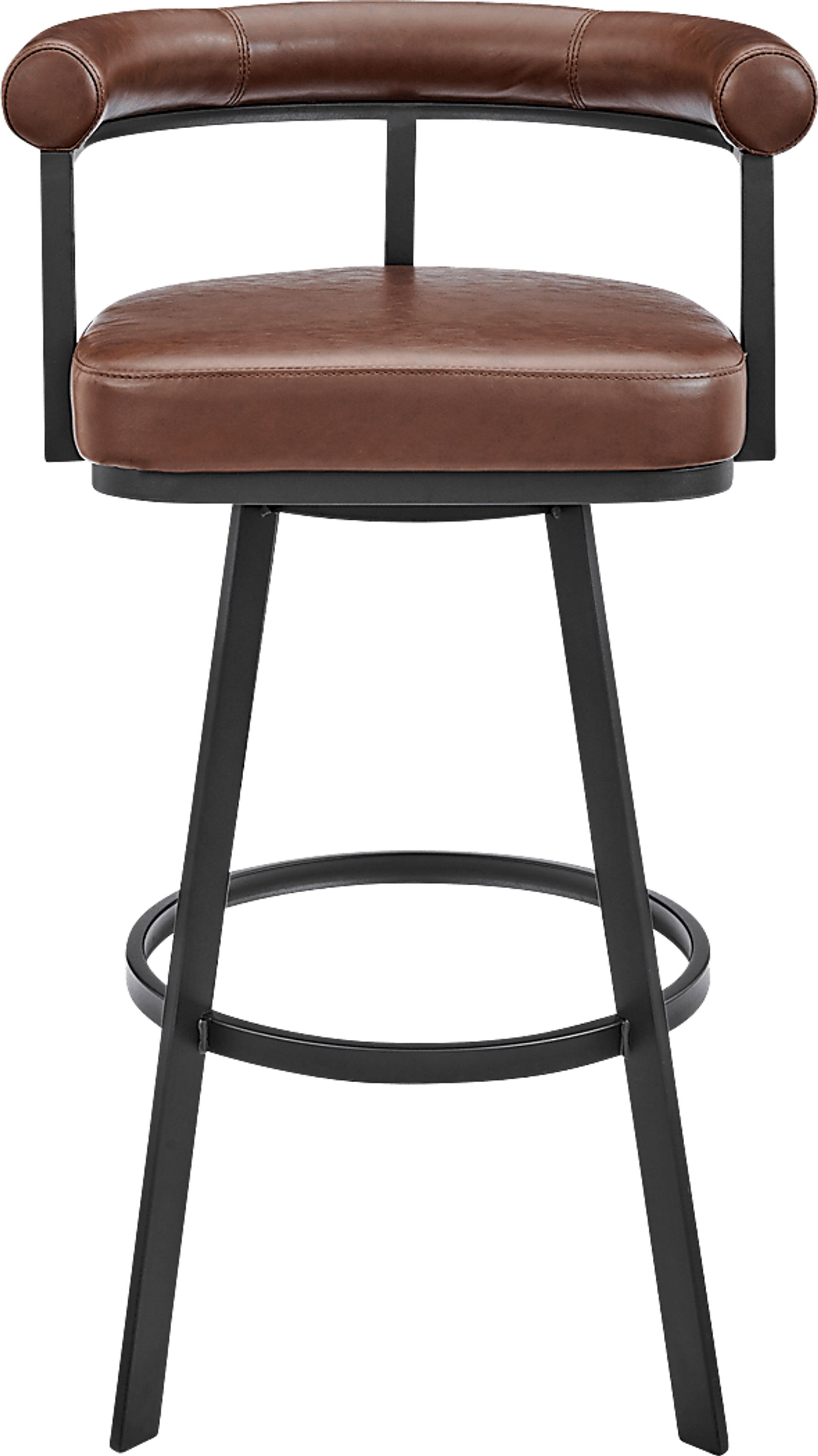 Salaignac Brown Swivel Counter Stool - Image 3