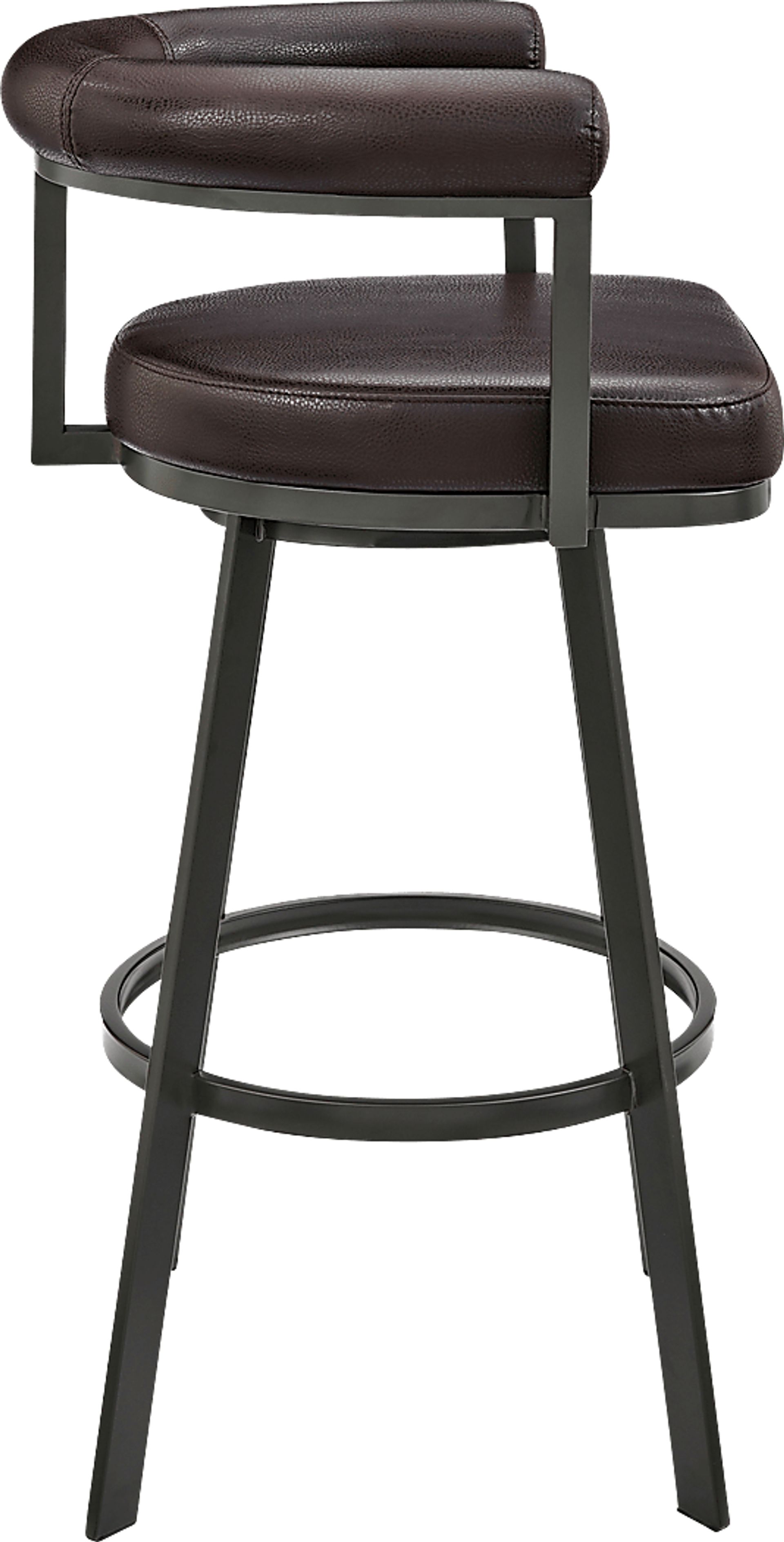 Salaignac Brown Swivel Counter Stool - Image 4