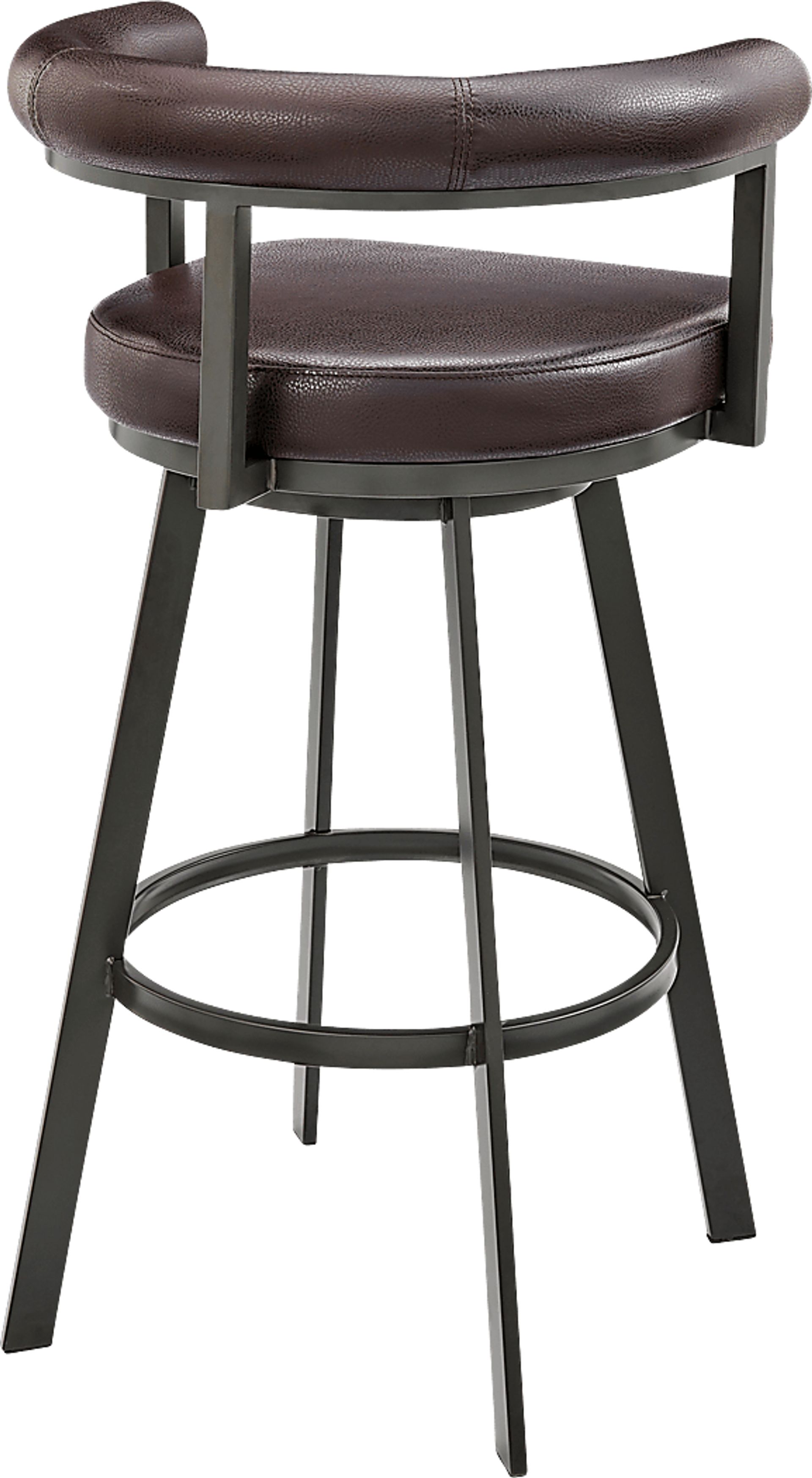 Salaignac Brown Swivel Counter Stool - Image 5
