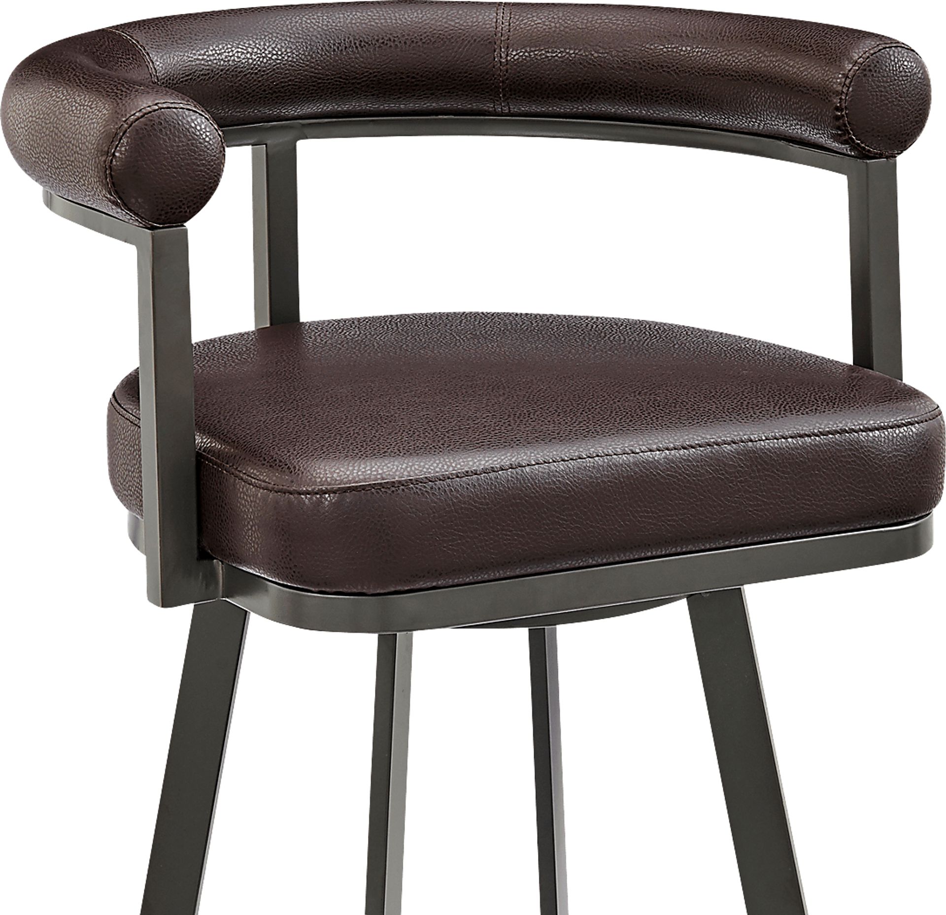 Salaignac Brown Swivel Counter Stool - Image 7