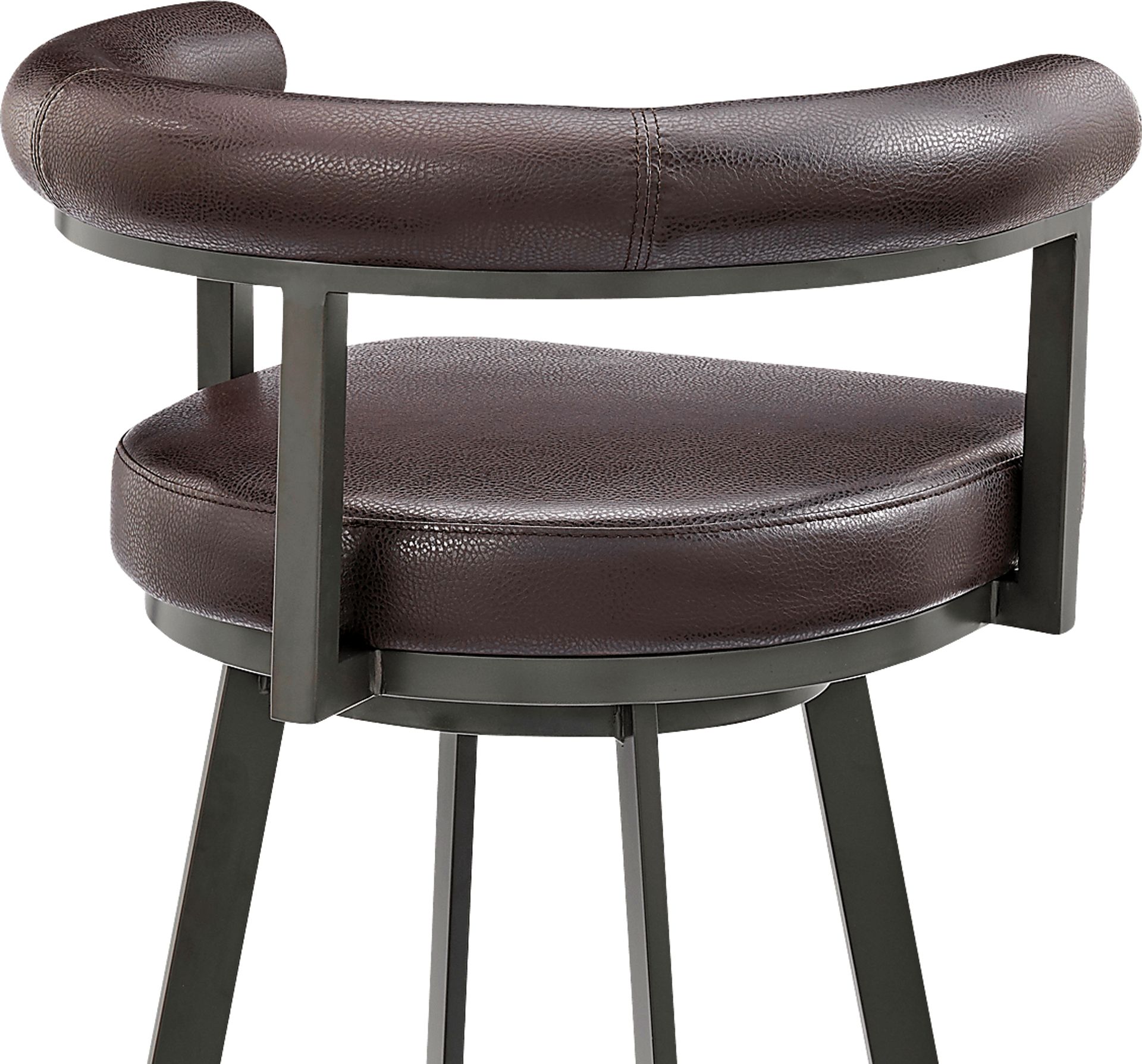 Salaignac Brown Swivel Counter Stool - Image 8