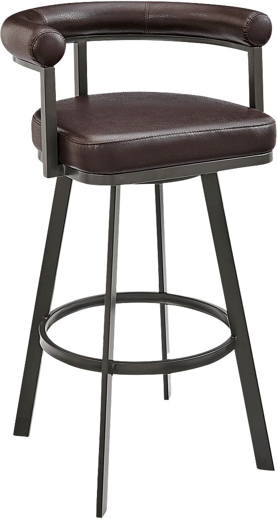 Salaignac Brown Swivel Counter Stool