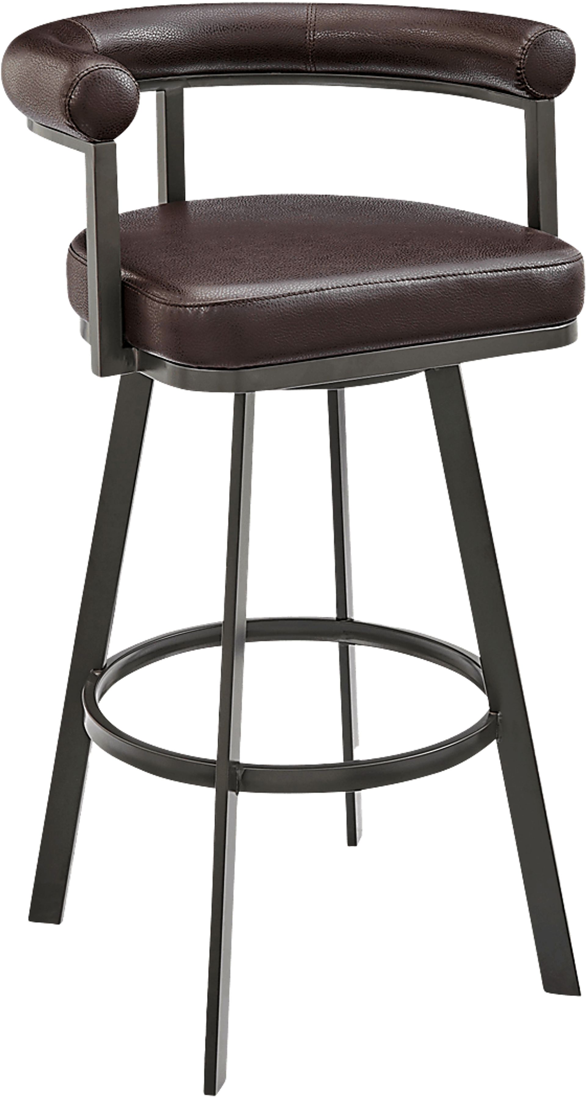 Salaignac Brown Swivel Counter Stool - Image 1
