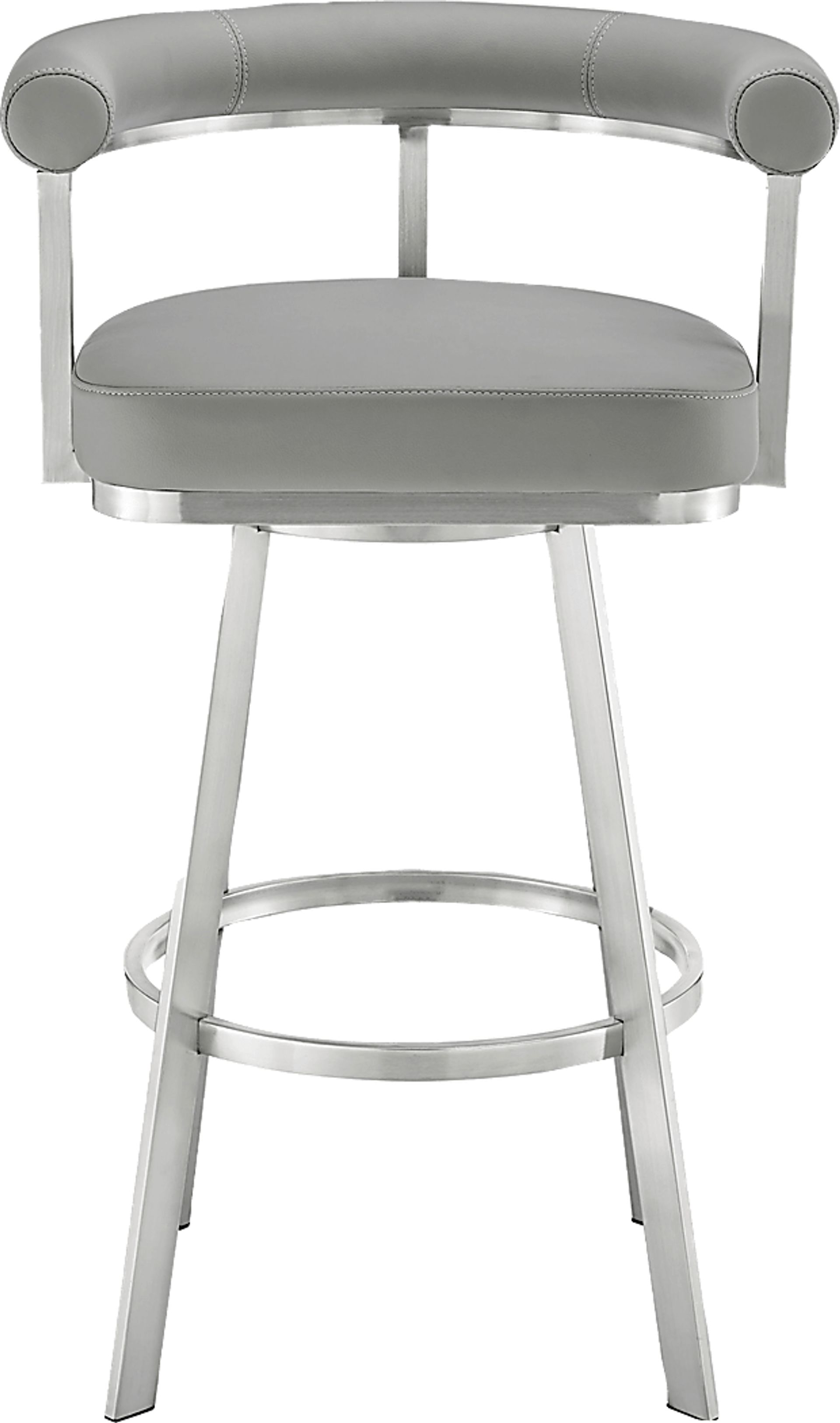 Salaignac Gray Swivel Barstool - Image 3