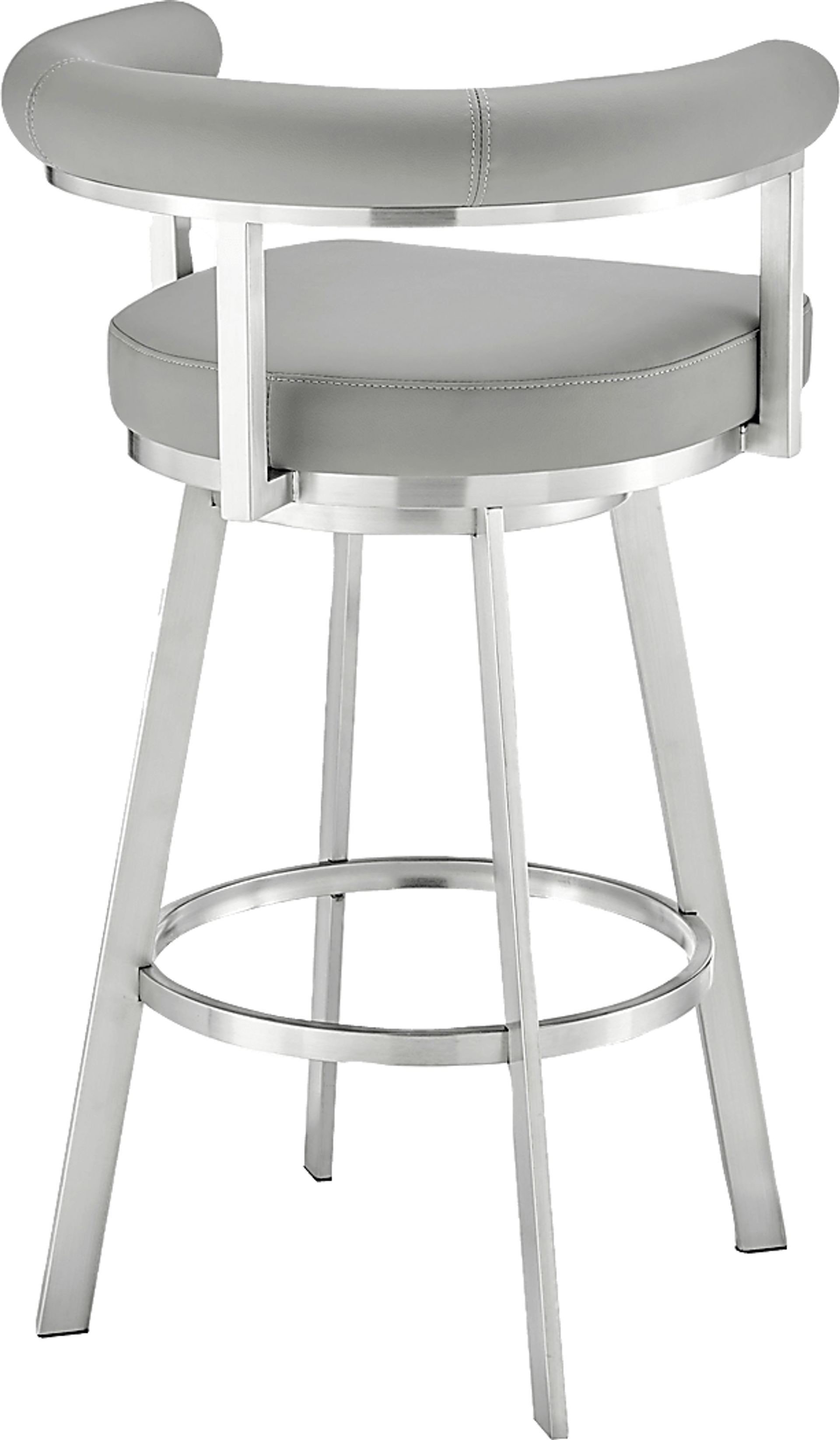 Salaignac Gray Swivel Barstool - Image 4