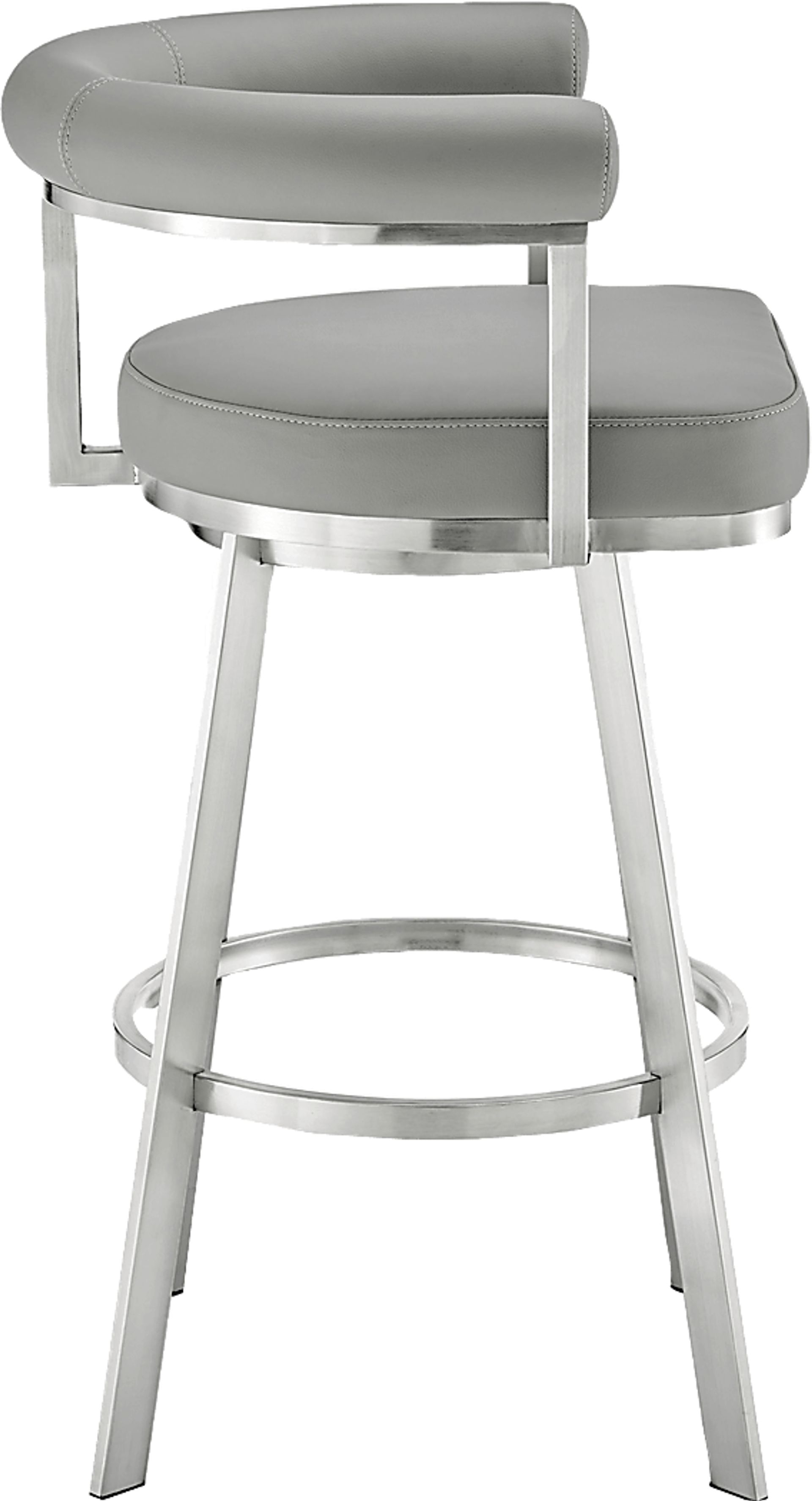 Salaignac Gray Swivel Barstool - Image 5
