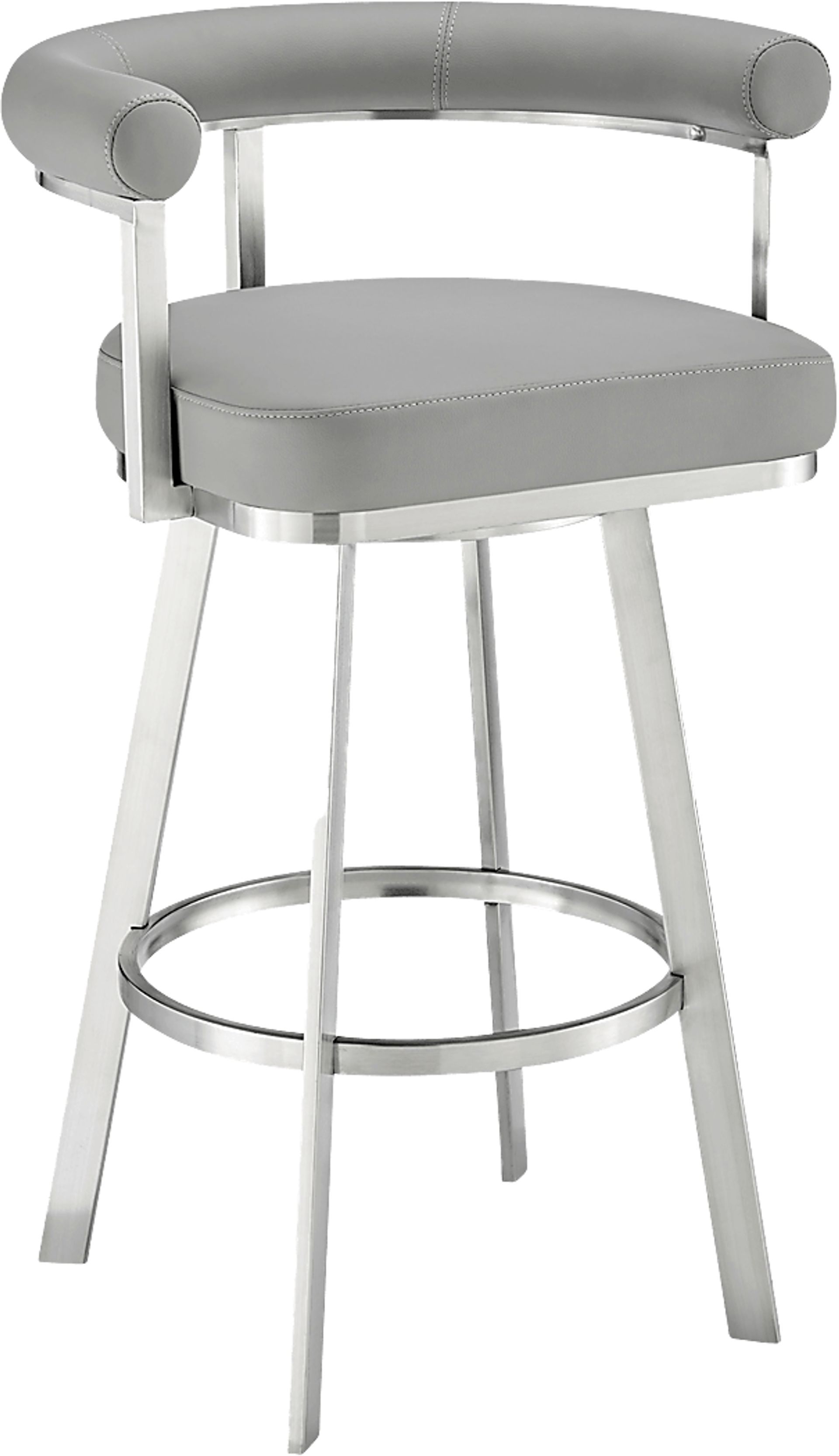 Salaignac Gray Swivel Barstool - Image 1