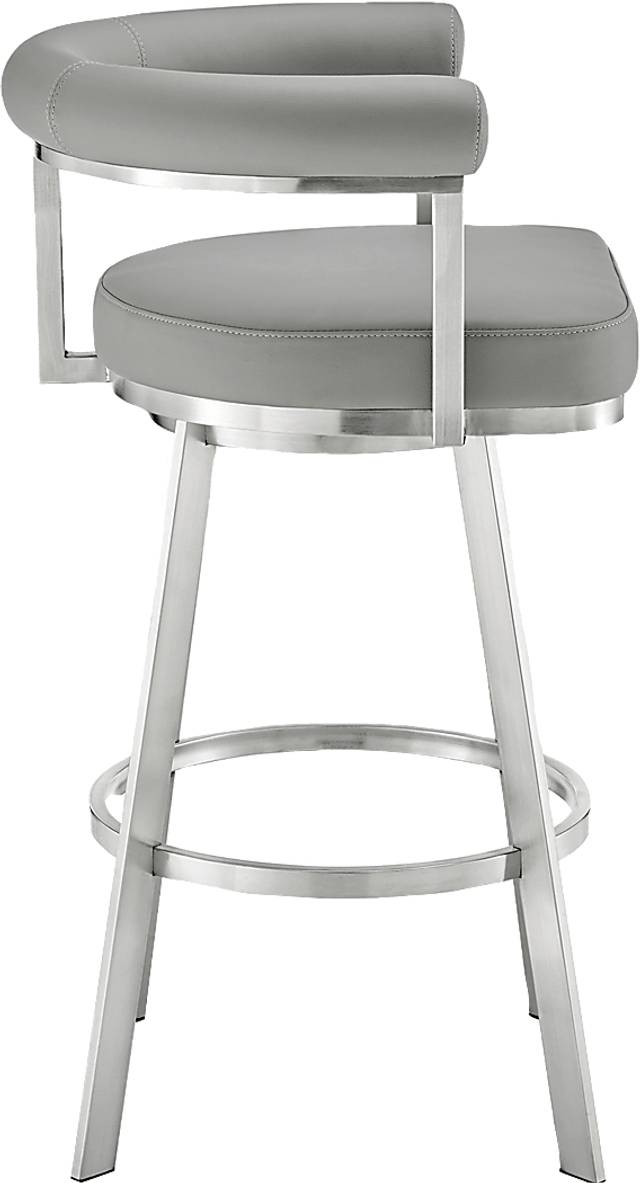 Salaignac Gray Swivel Counter Stool - Thumbnail - Image 5