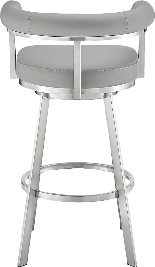 Salaignac Gray Swivel Counter Stool - Thumbnail - Image 6