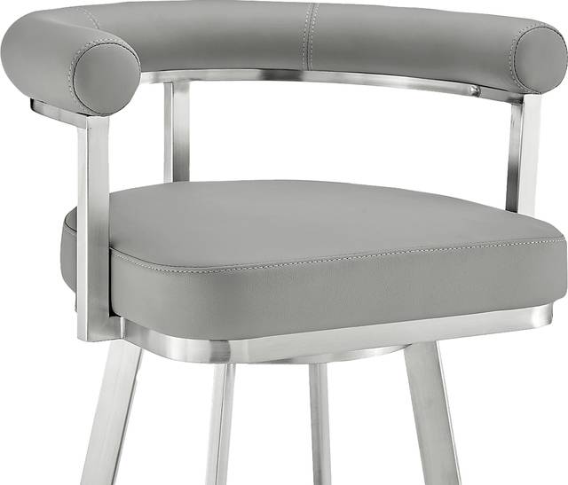 Salaignac Gray Swivel Counter Stool - Thumbnail - Image 7