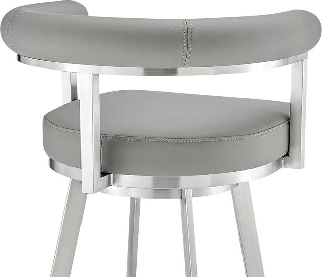 Salaignac Gray Swivel Counter Stool - Thumbnail - Image 8