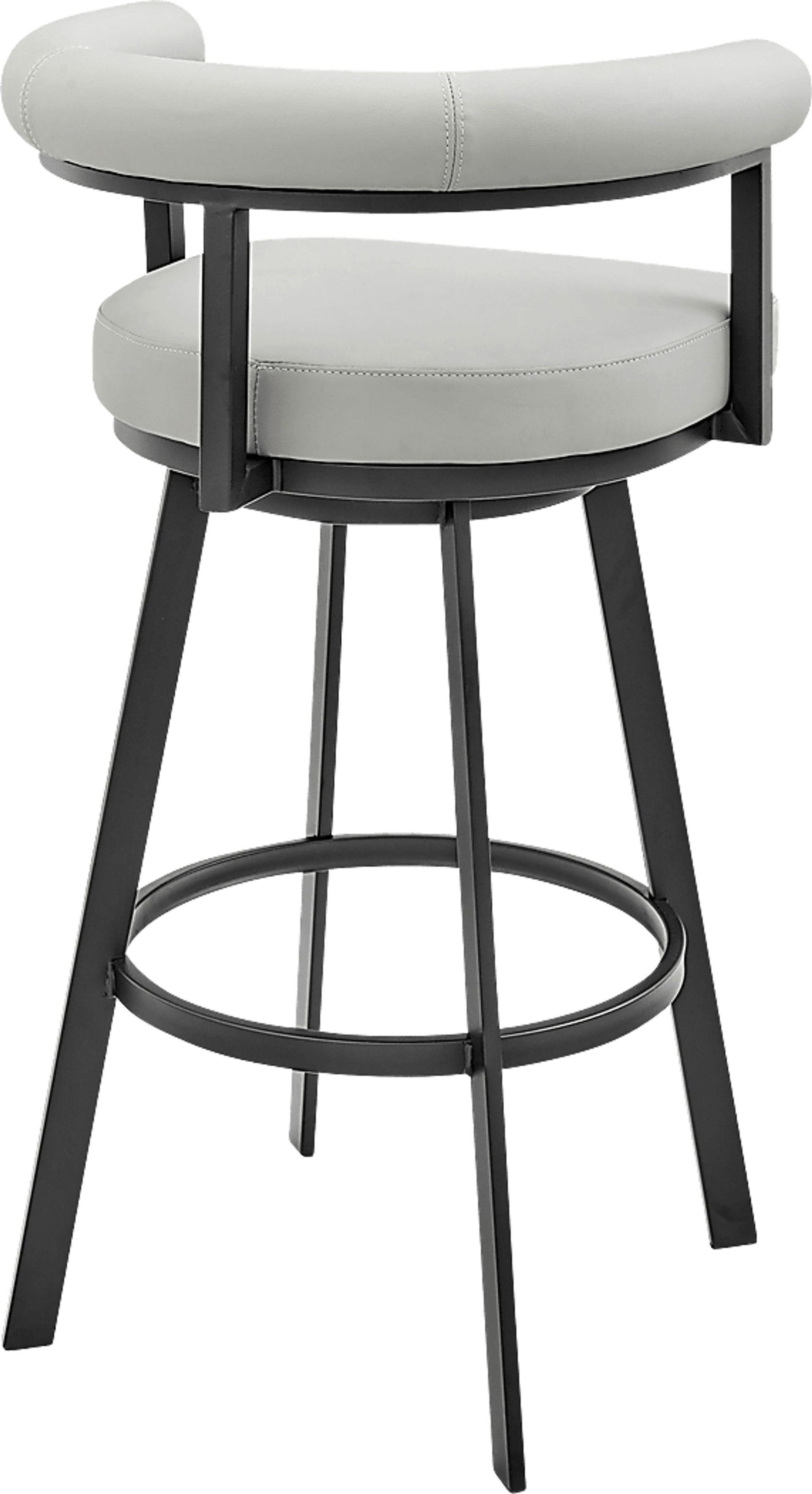 Salaignac Light Gray Swivel Barstool - Image 5