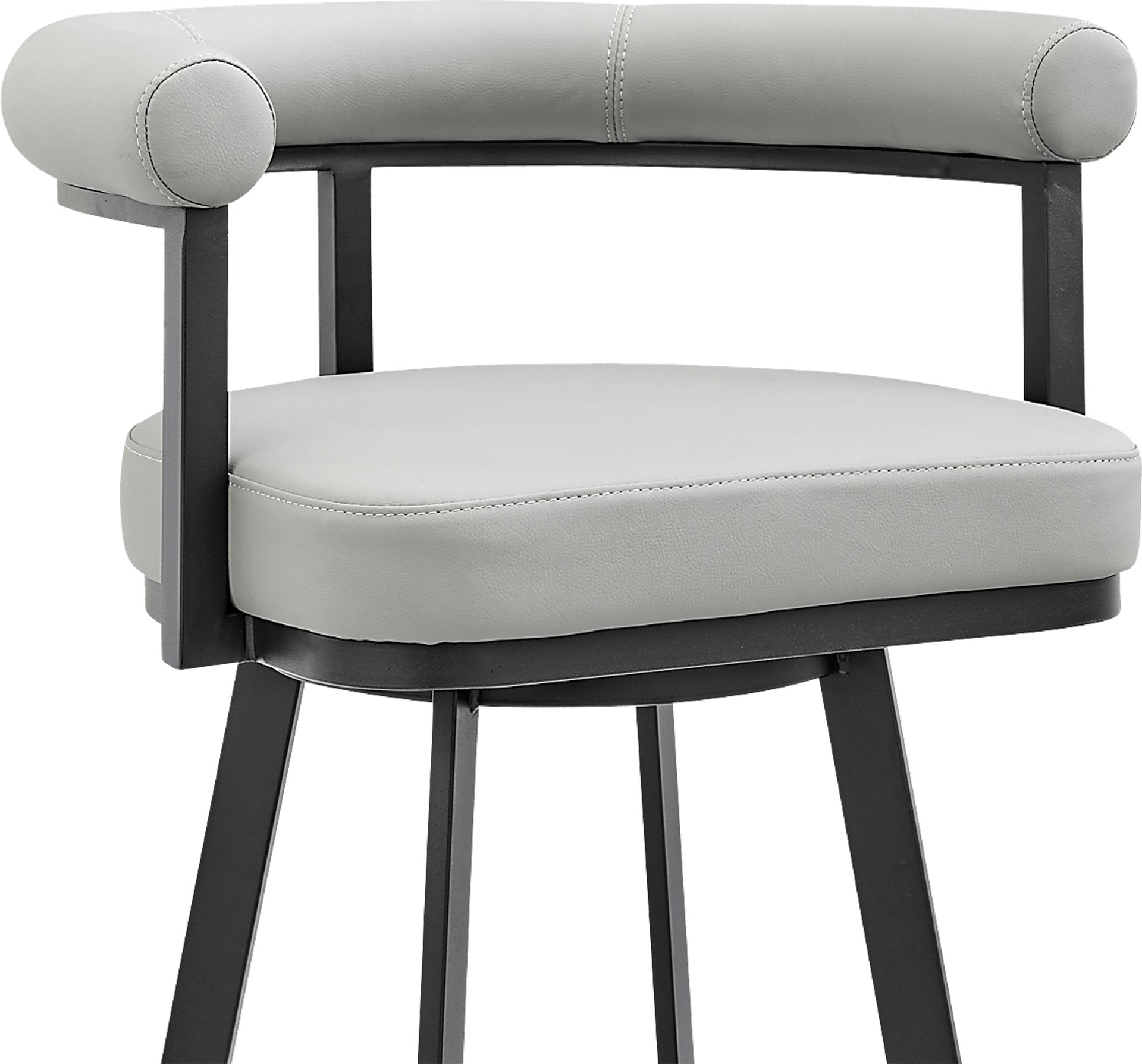 Salaignac Light Gray Swivel Barstool - Image 7