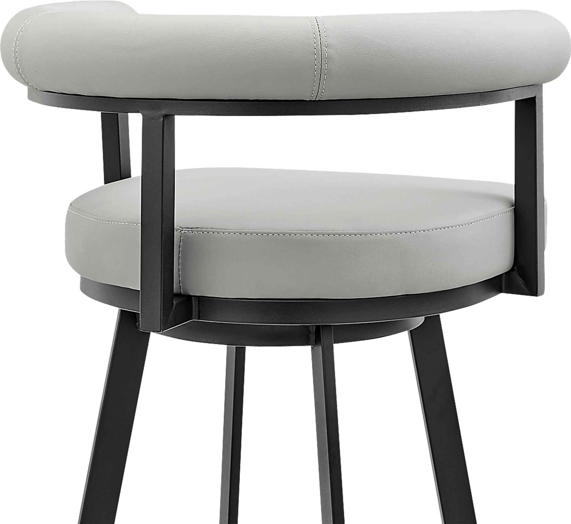 Salaignac Light Gray Swivel Barstool - Image 8