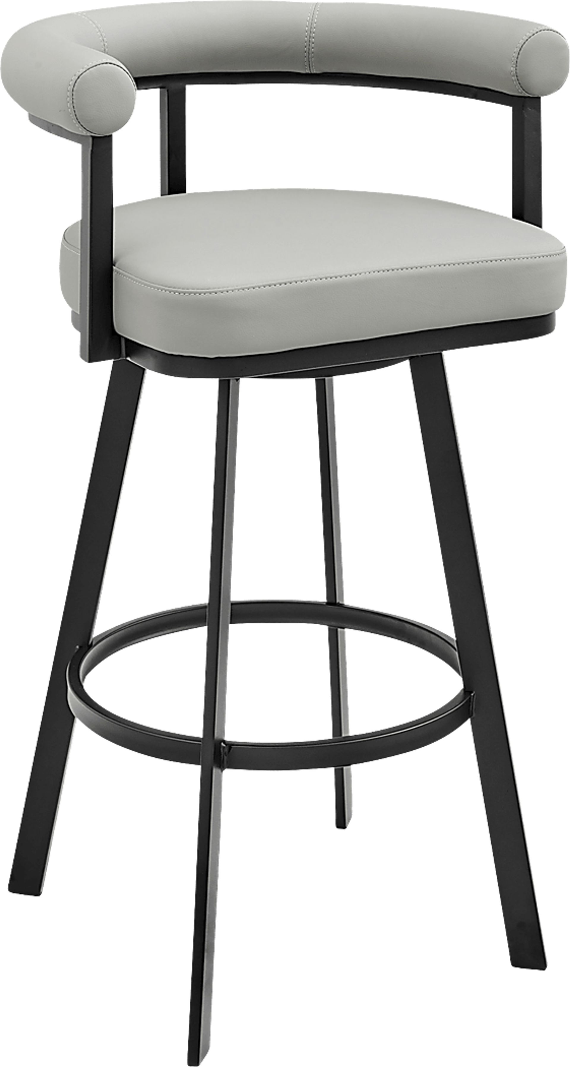Salaignac Light Gray Swivel Barstool - Image 1