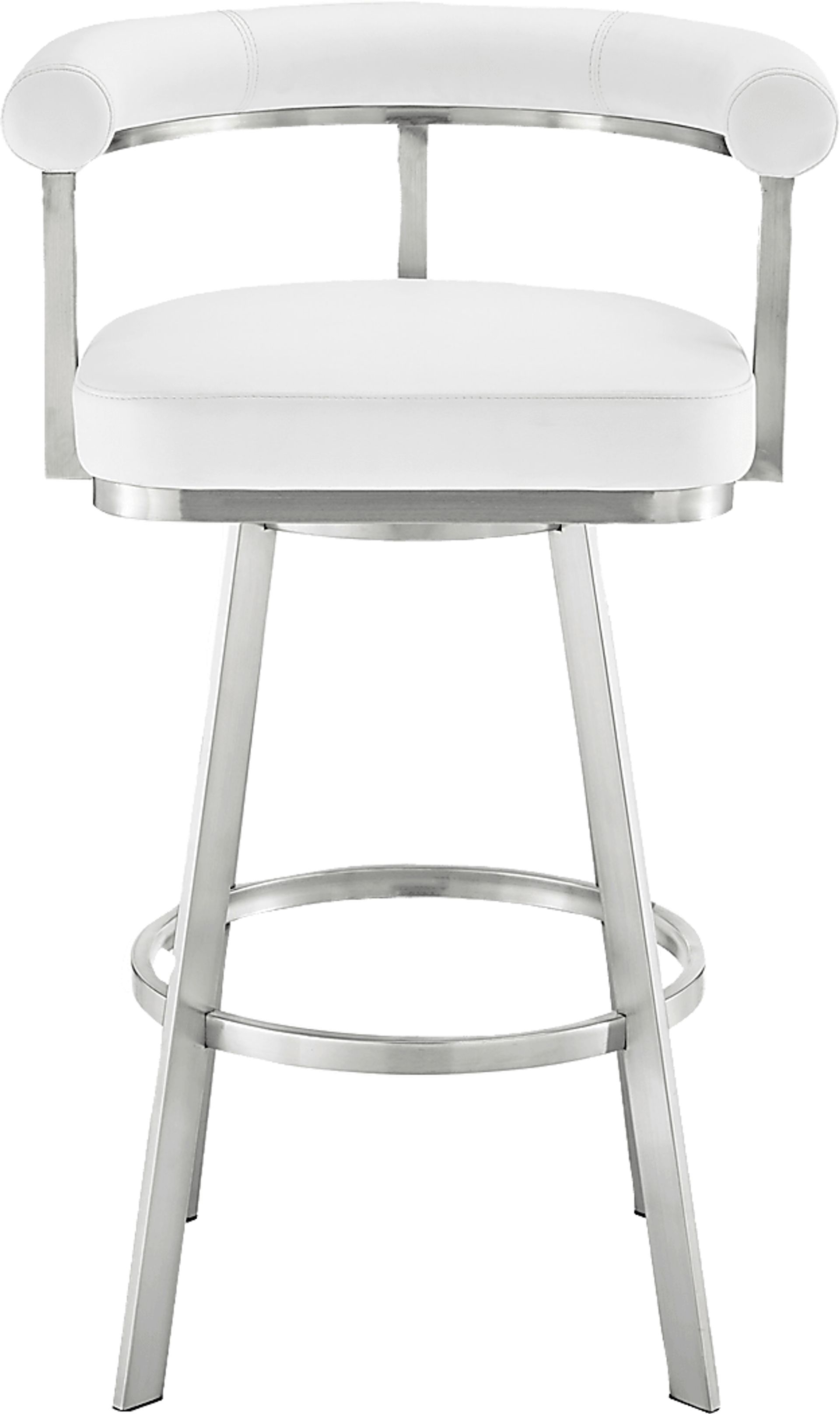Salaignac White Swivel Barstool - Image 3